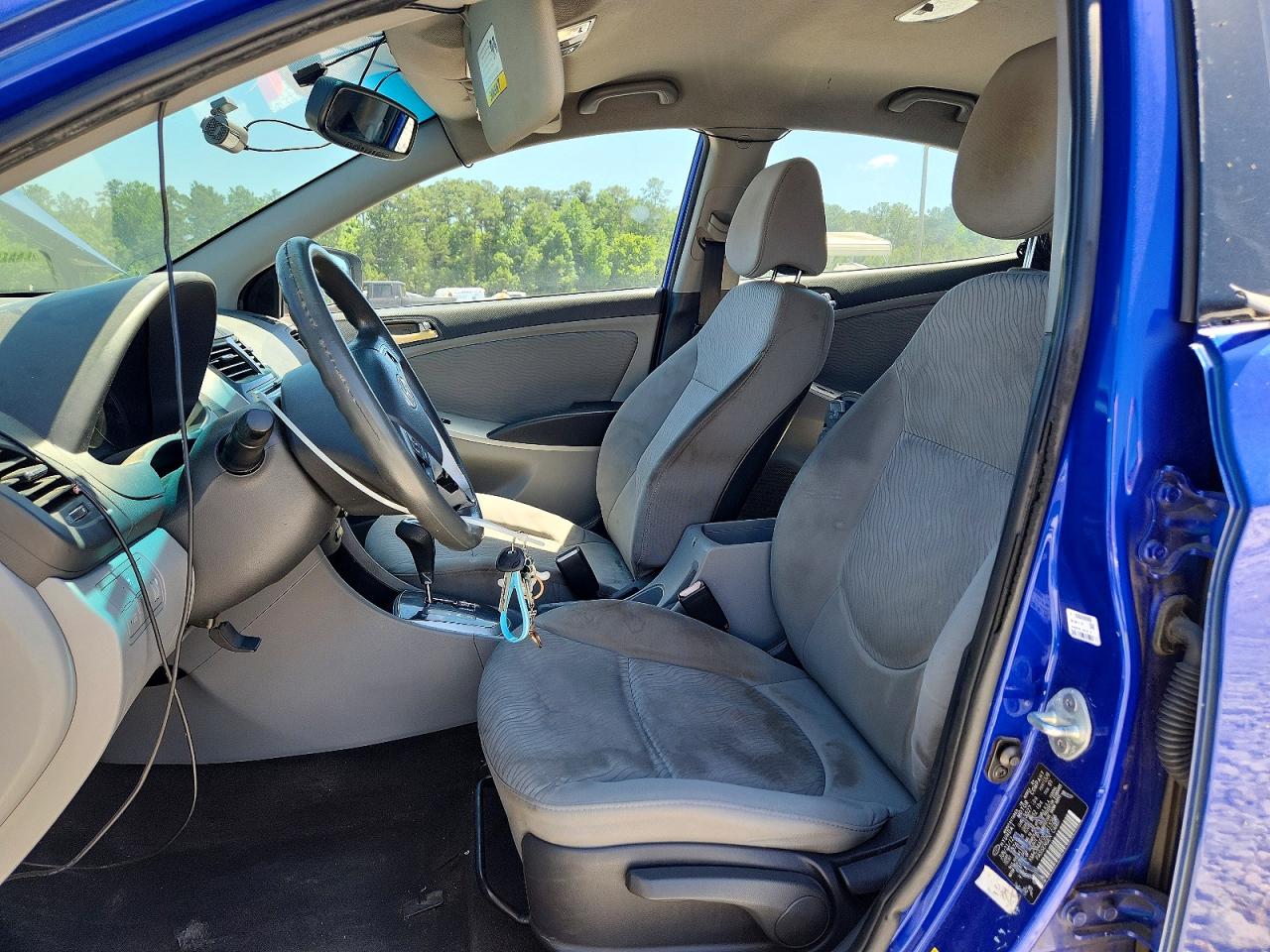 2013 Hyundai Accent Gls Blue vin: KMHCU4AE0DU313255