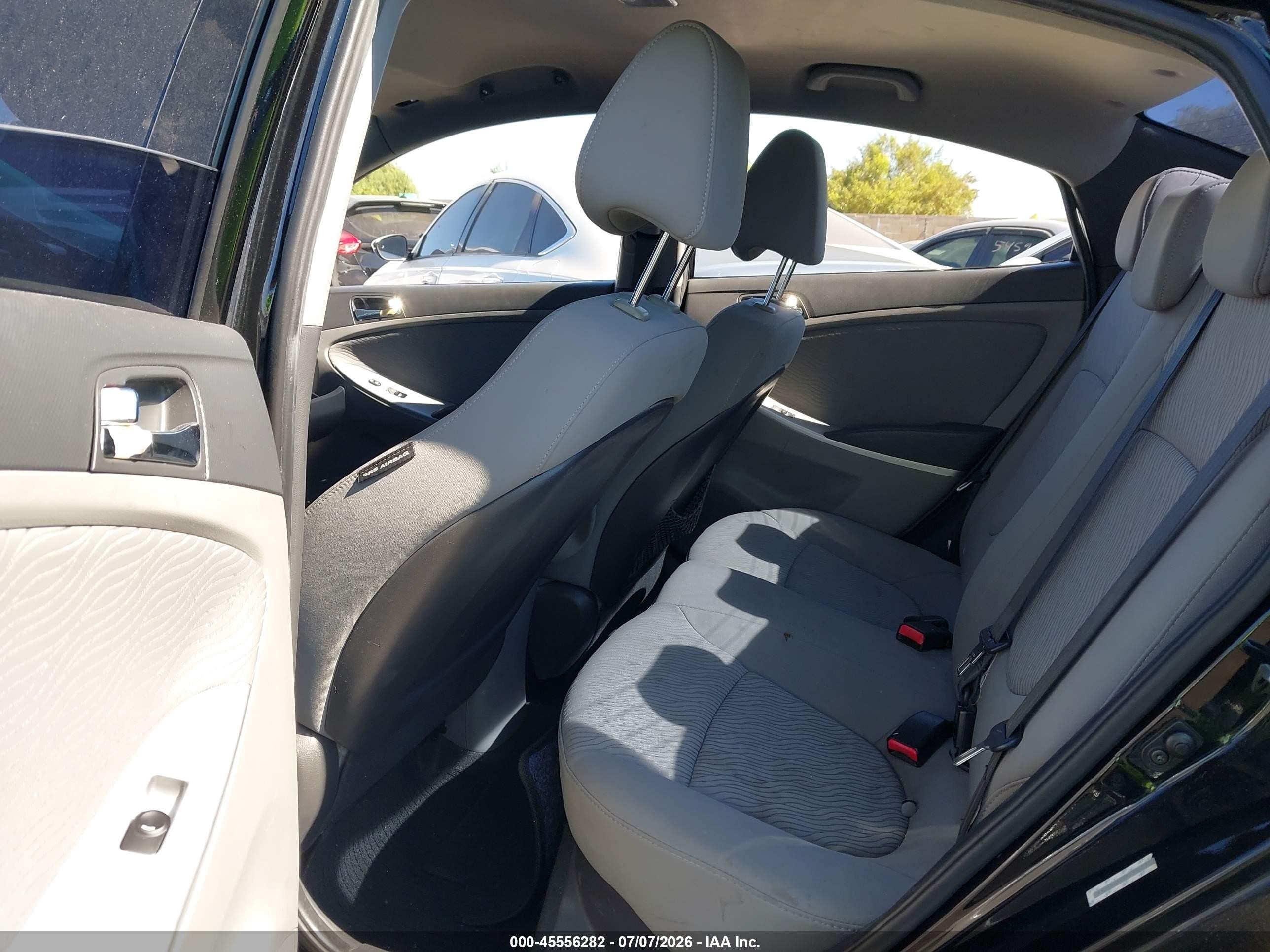 2013 Hyundai Accent Gls Black vin: KMHCU4AE0DU354937