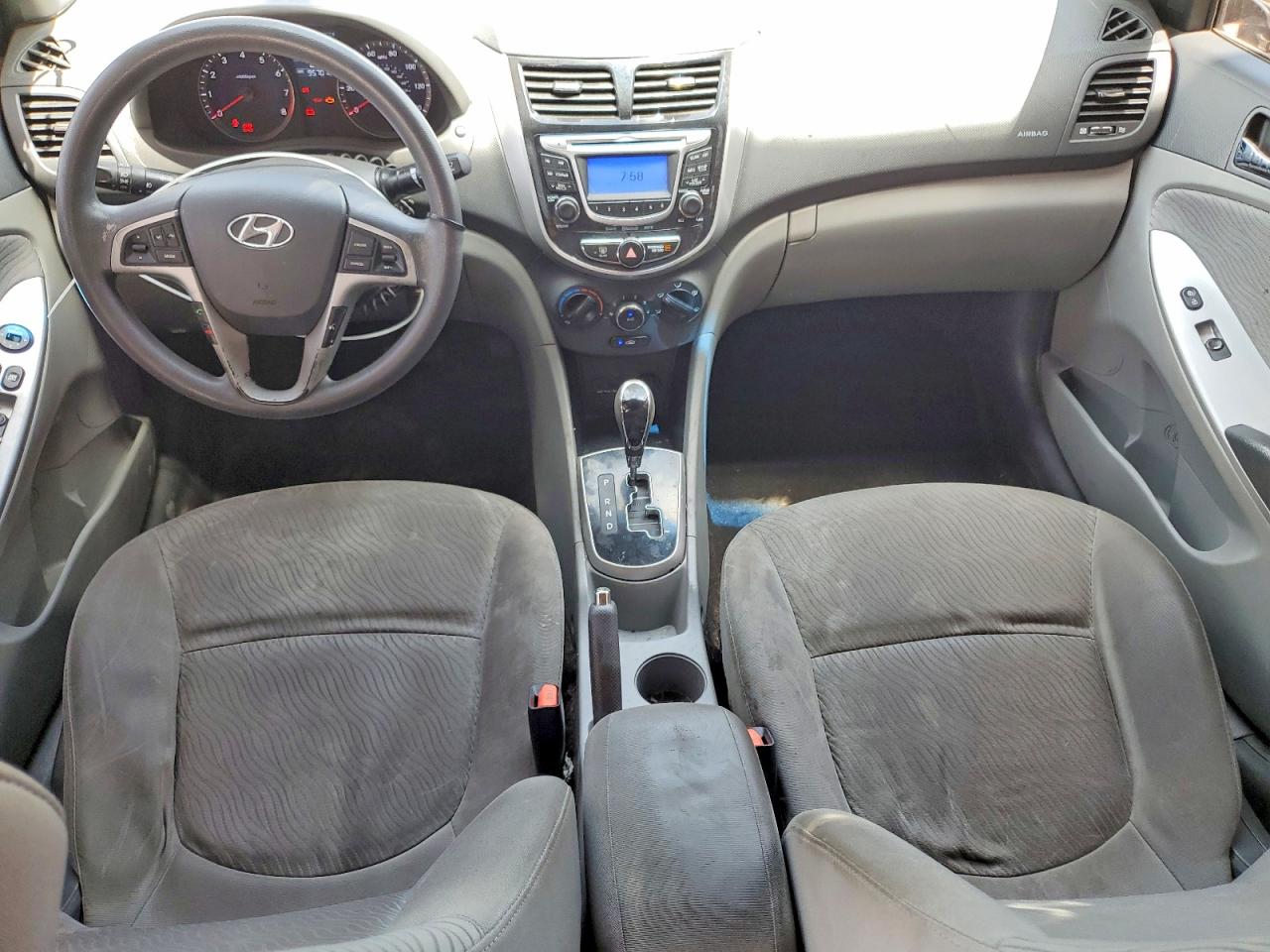 2013 Hyundai Accent Gls Черный vin: KMHCU4AE0DU574854