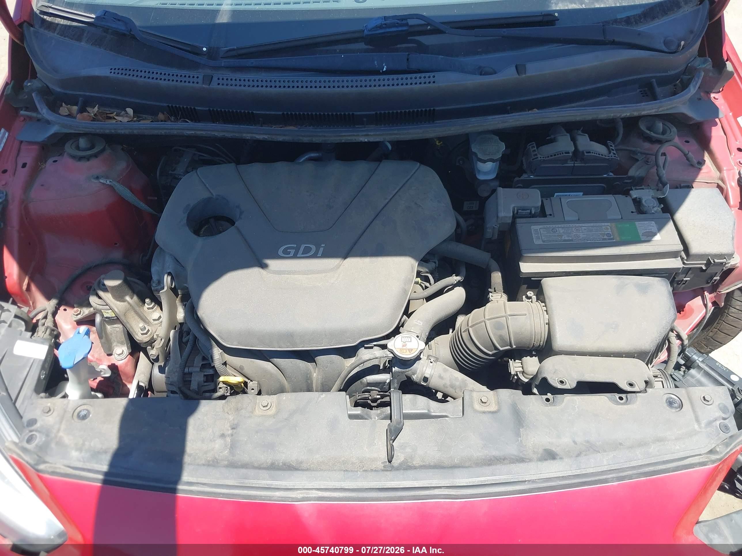 2014 Hyundai Accent Gls Red vin: KMHCU4AE0EU624542