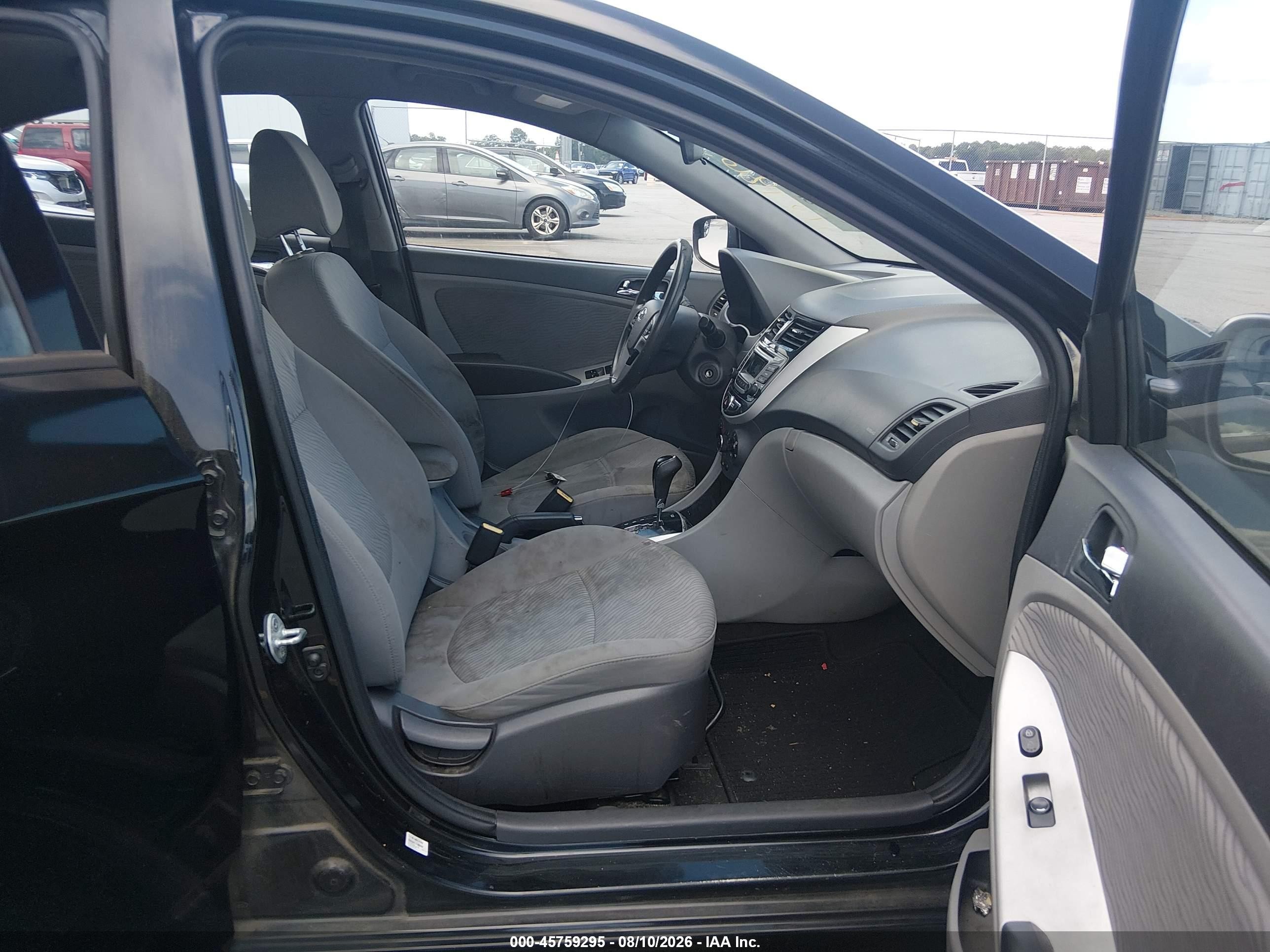 2014 Hyundai Accent Gls Black vin: KMHCU4AE0EU767863