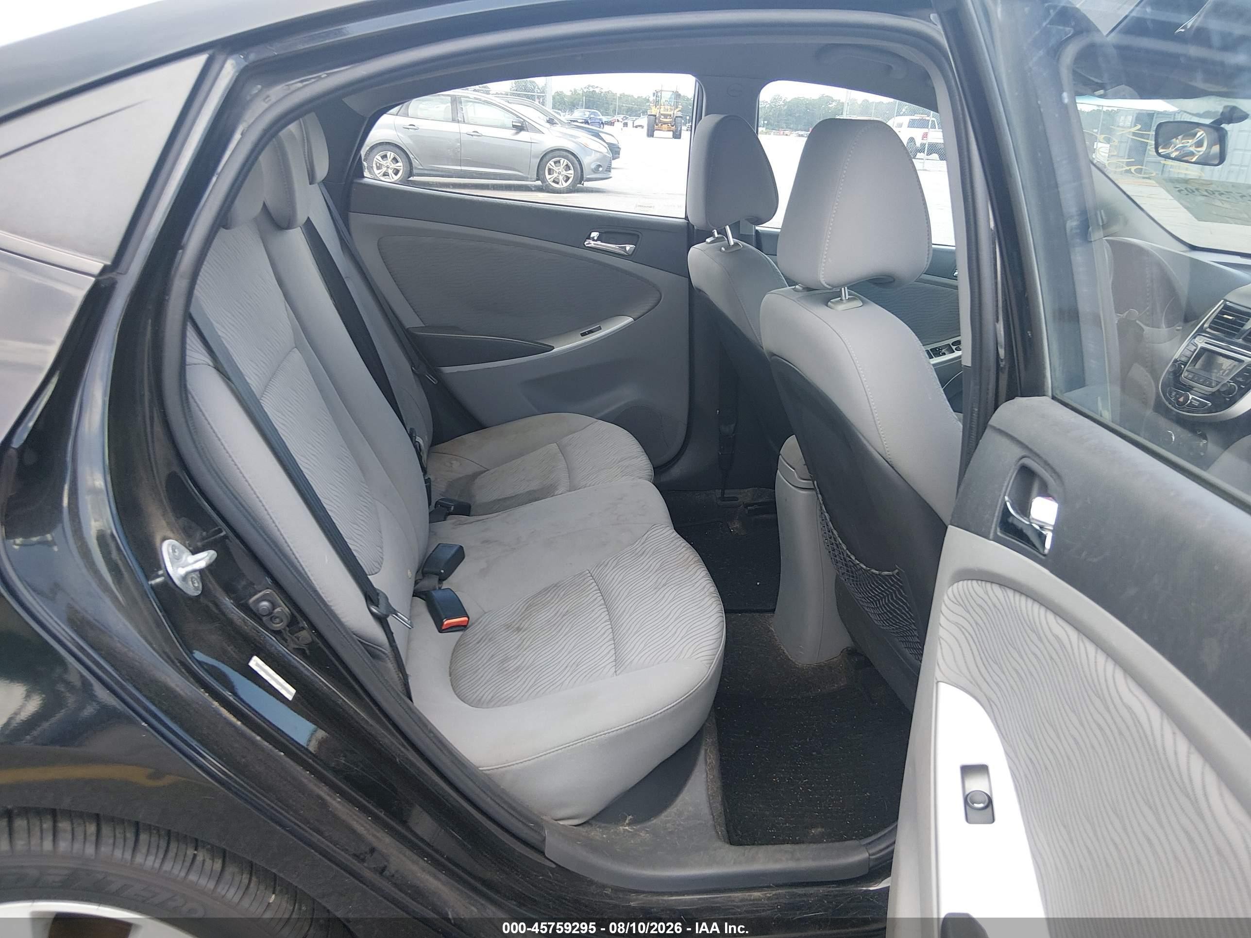 2014 Hyundai Accent Gls Black vin: KMHCU4AE0EU767863
