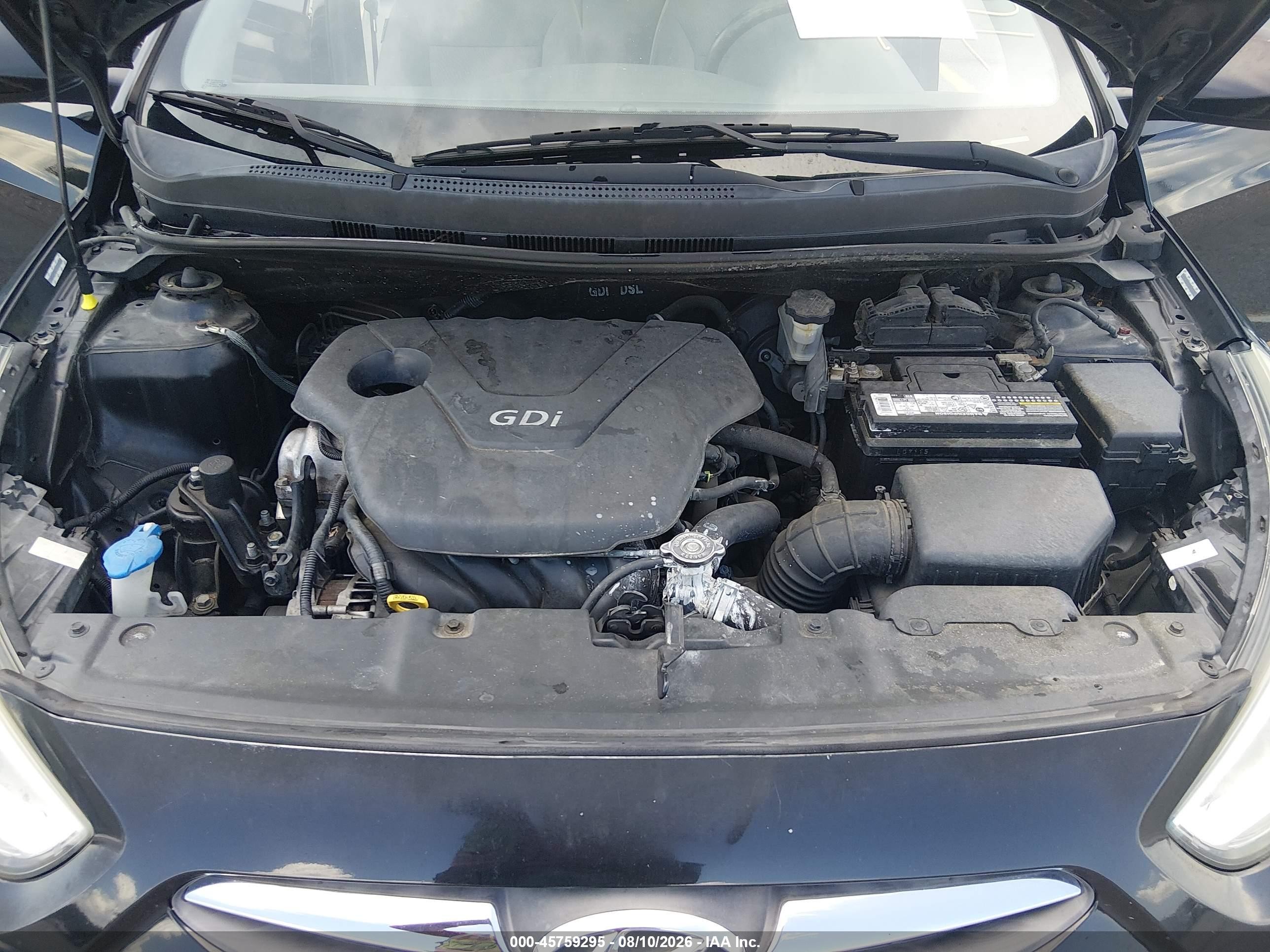 2014 Hyundai Accent Gls Black vin: KMHCU4AE0EU767863
