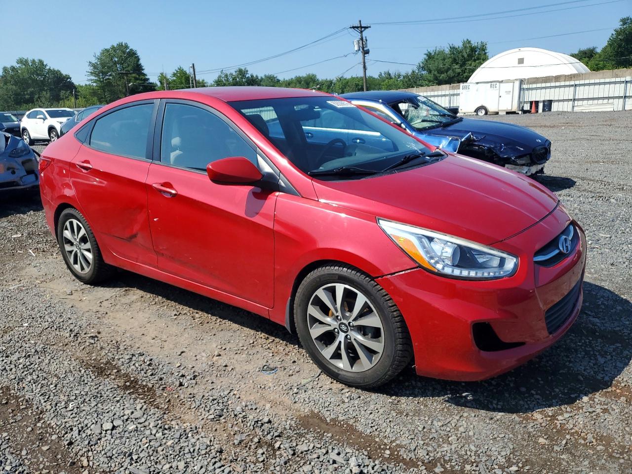 2015 Hyundai Accent Gls Red vin: KMHCU4AE0FU822555