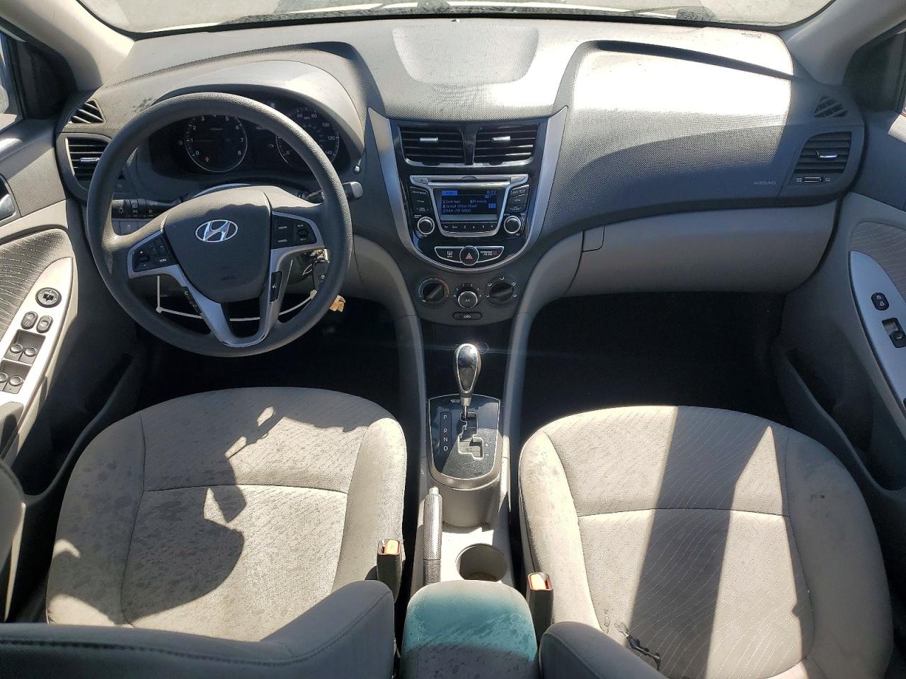 2015 Hyundai Accent Gls White vin: KMHCU4AE0FU923966