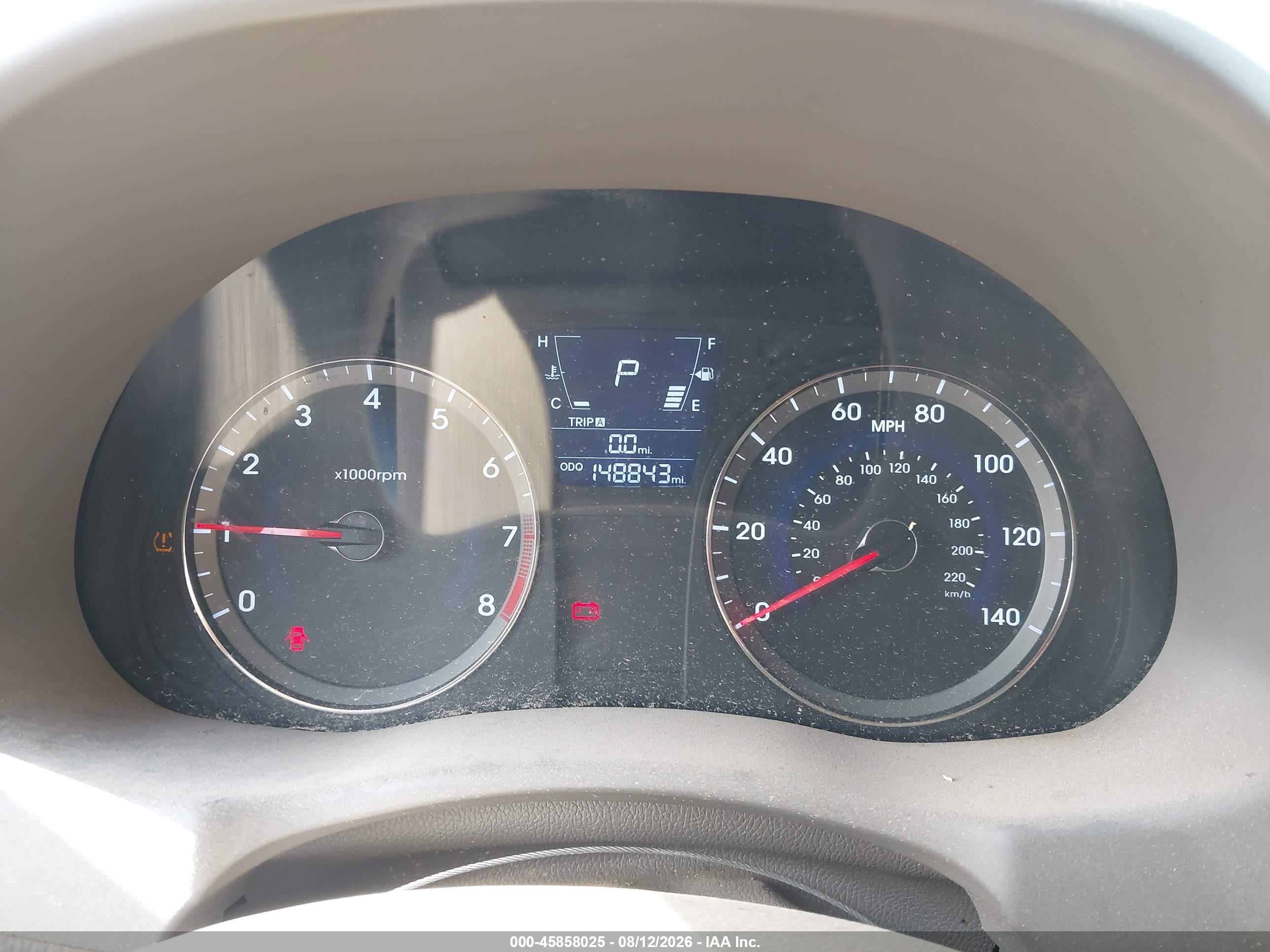 2012 Hyundai Accent Gls Black vin: KMHCU4AE1CU043015