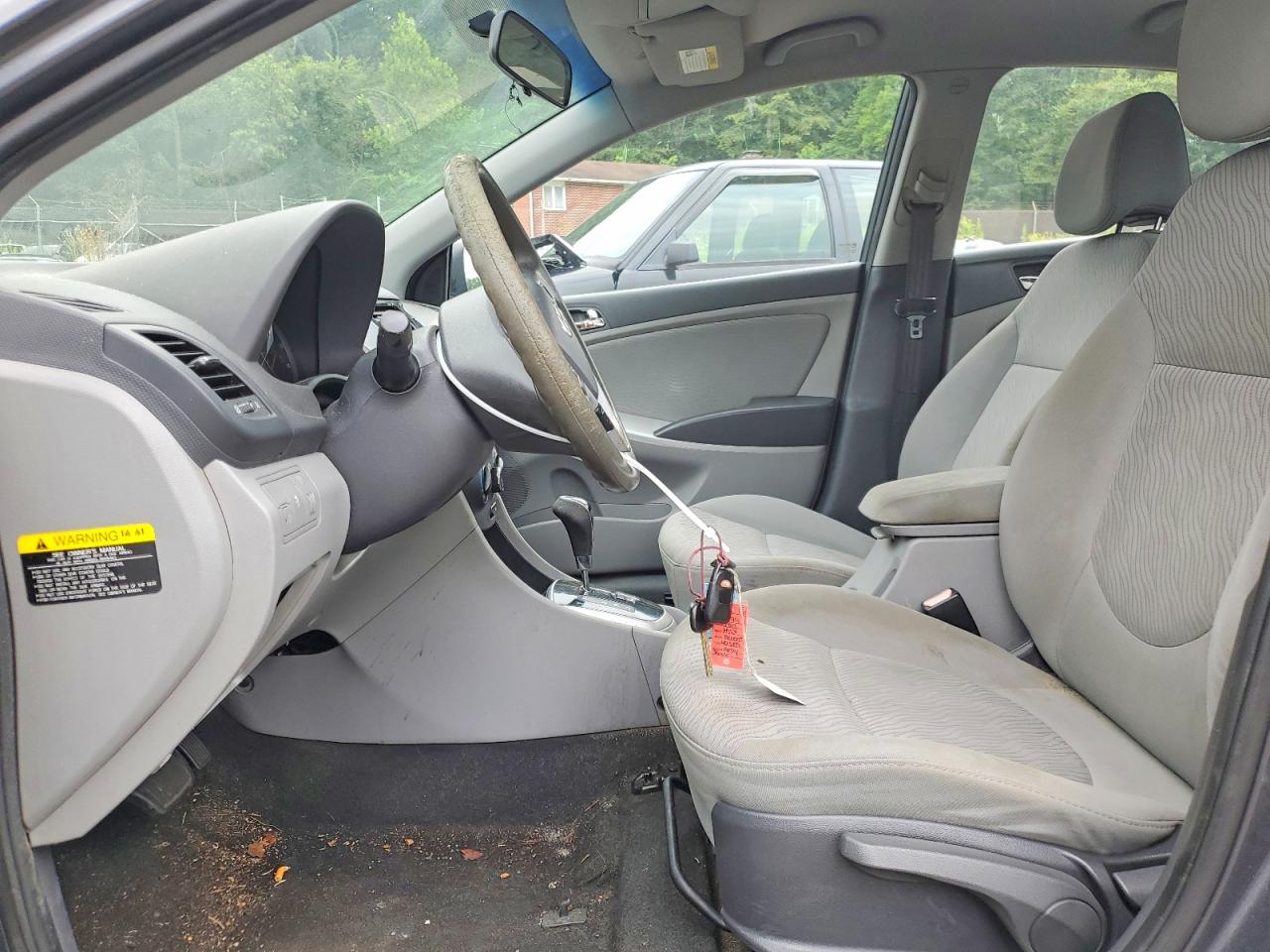 2012 Hyundai Accent Gls Gray vin: KMHCU4AE1CU043211