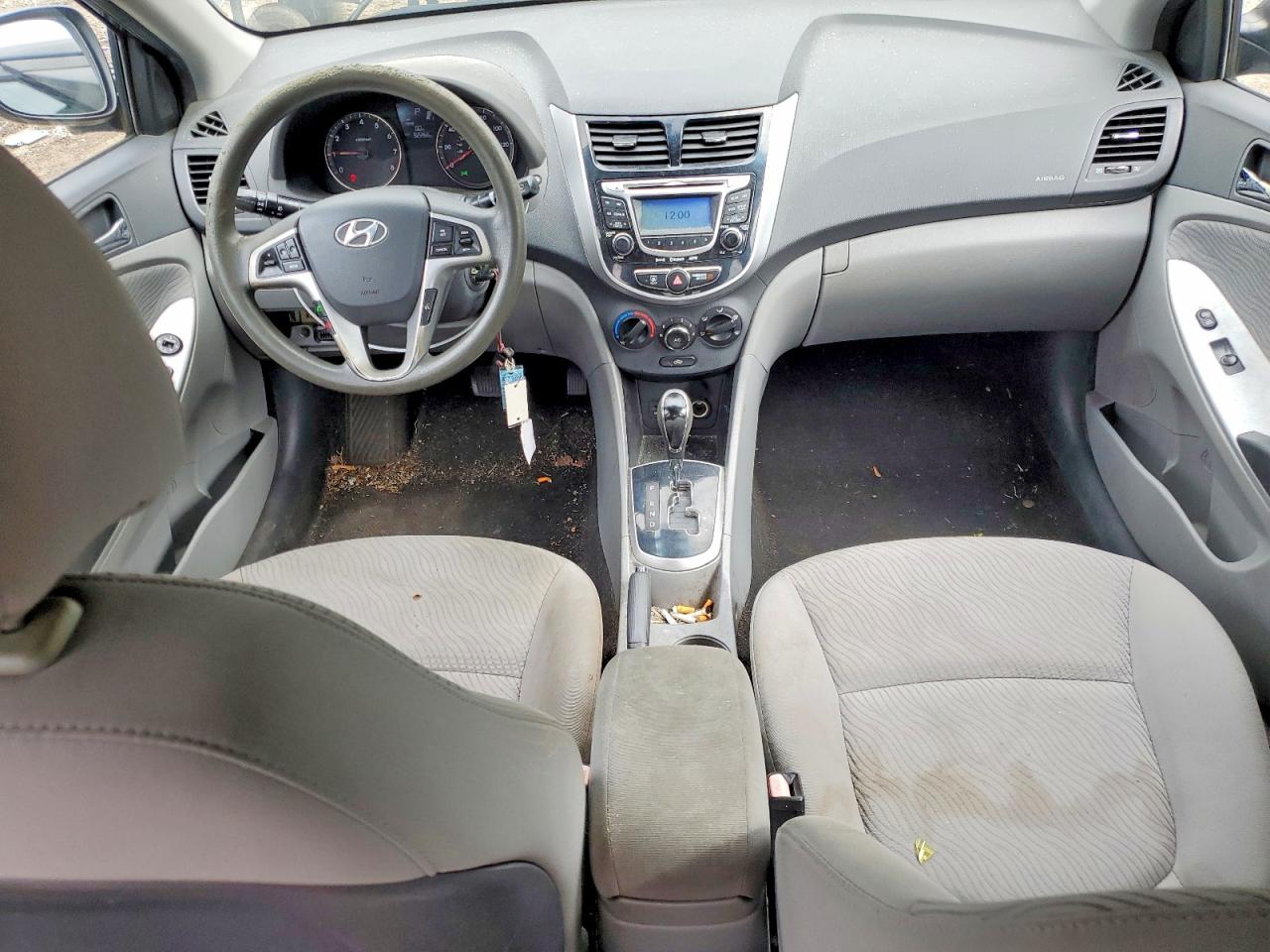 2012 Hyundai Accent Gls Gray vin: KMHCU4AE1CU043211