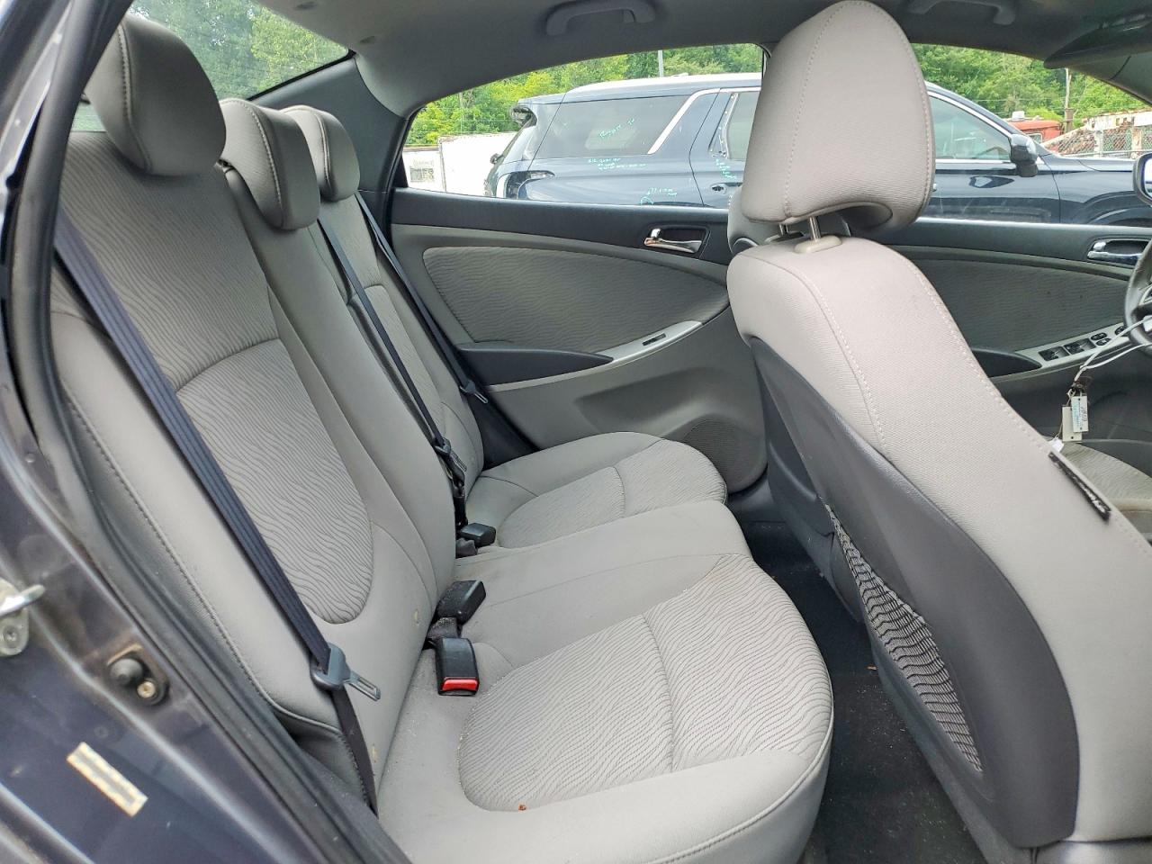 2012 Hyundai Accent Gls Gray vin: KMHCU4AE1CU043211