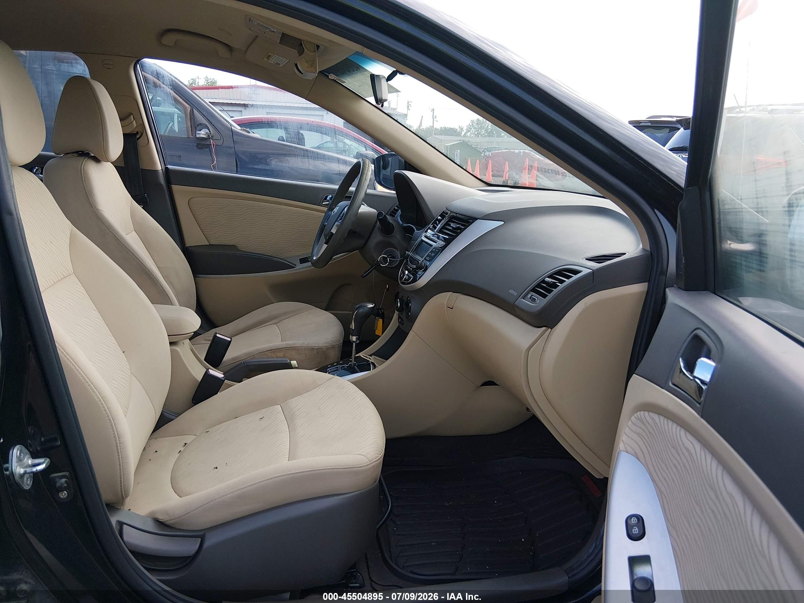 2012 Hyundai Accent Gls Черный vin: KMHCU4AE1CU213258