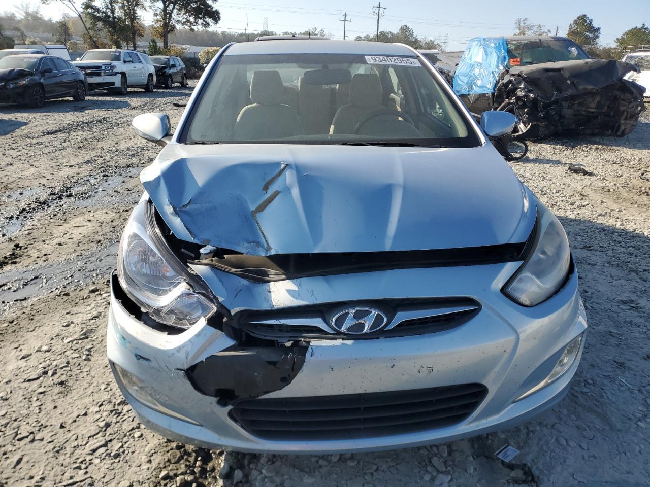2013 Hyundai Accent Gls Teal vin: KMHCU4AE1DU320313