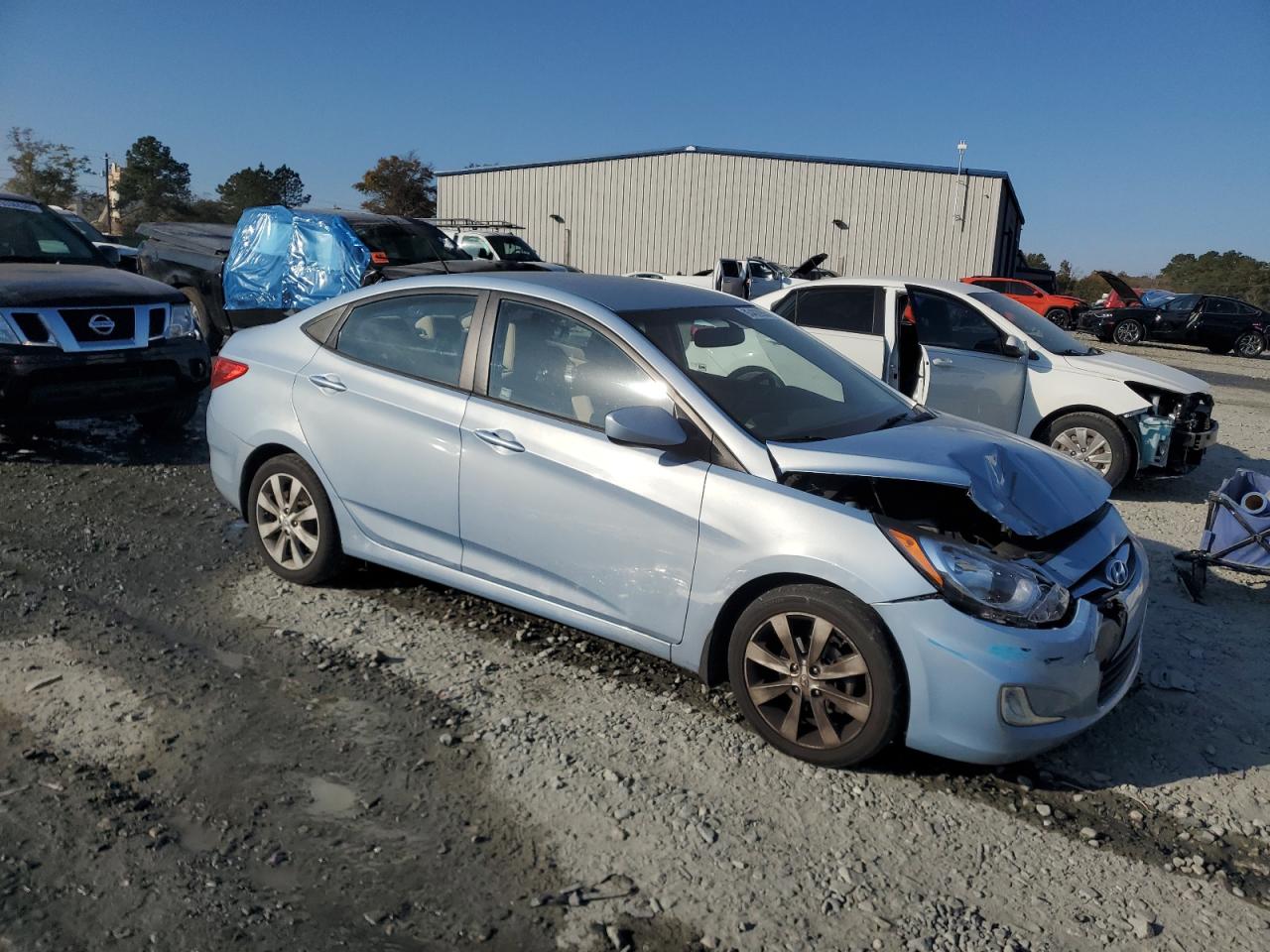 2013 Hyundai Accent Gls Teal vin: KMHCU4AE1DU320313