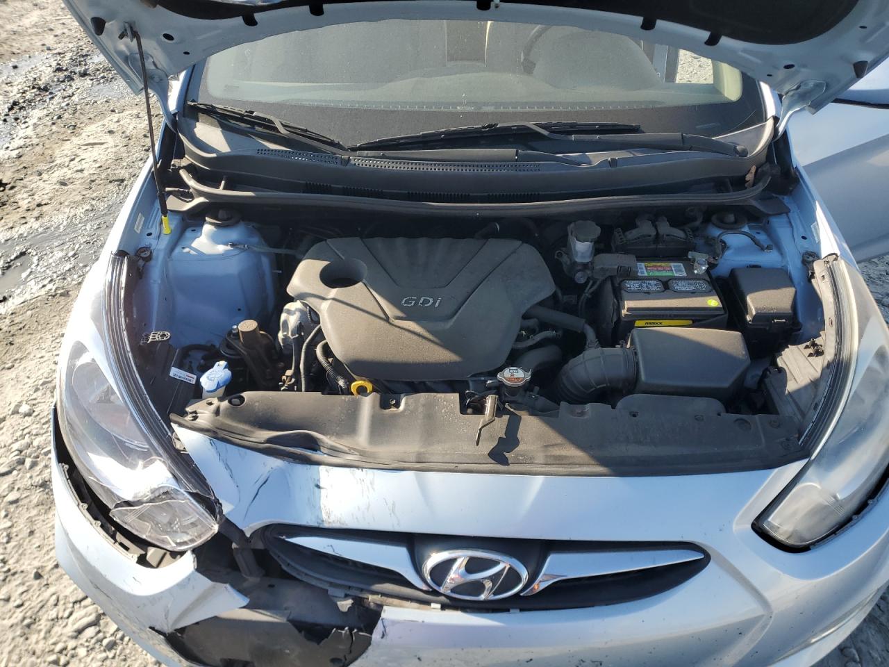 2013 Hyundai Accent Gls Teal vin: KMHCU4AE1DU320313