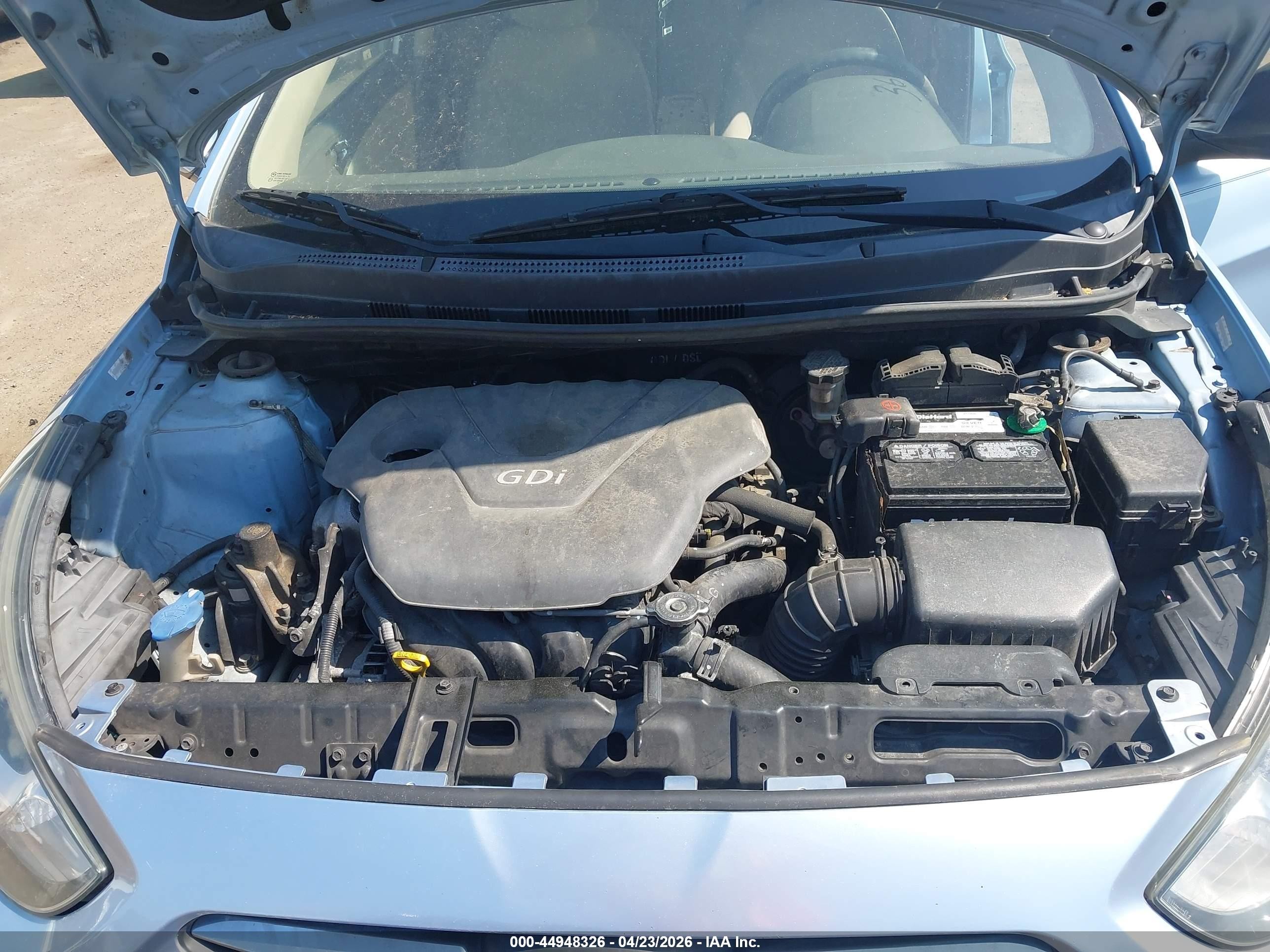 2013 Hyundai Accent Gls Синий vin: KMHCU4AE1DU423070