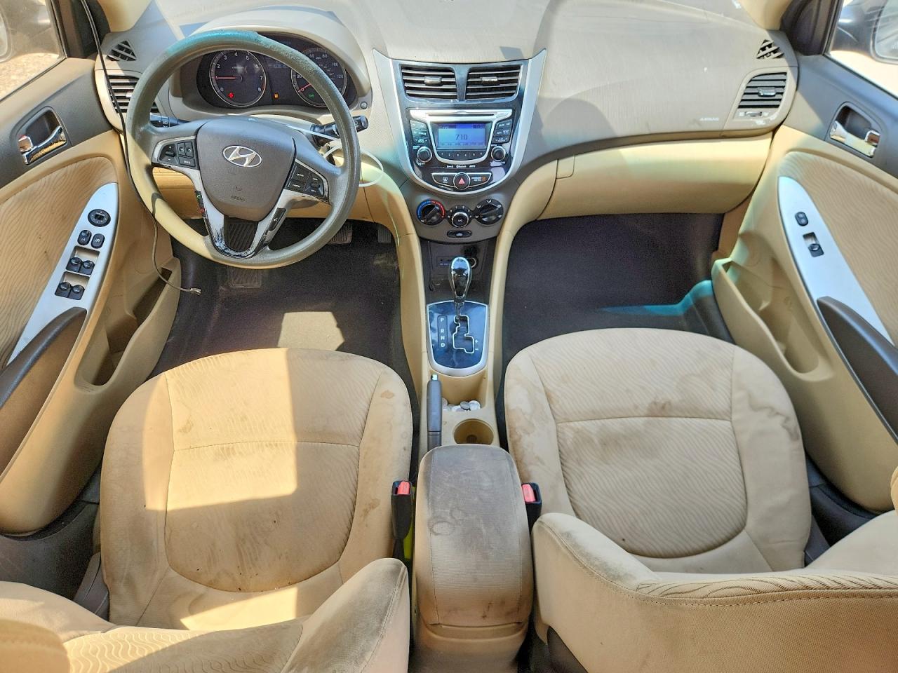2013 Hyundai Accent Gls Black vin: KMHCU4AE1DU441830