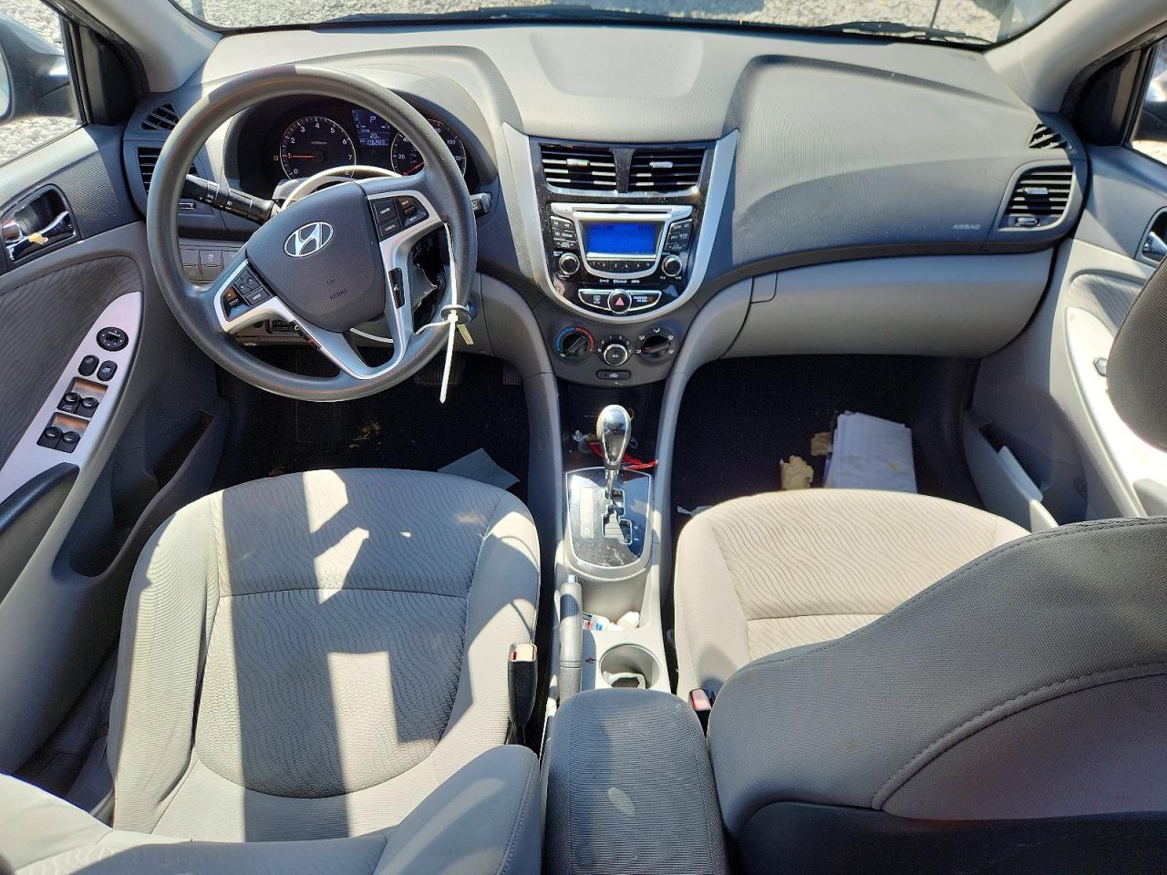 2013 Hyundai Accent Gls Gray vin: KMHCU4AE1DU473323