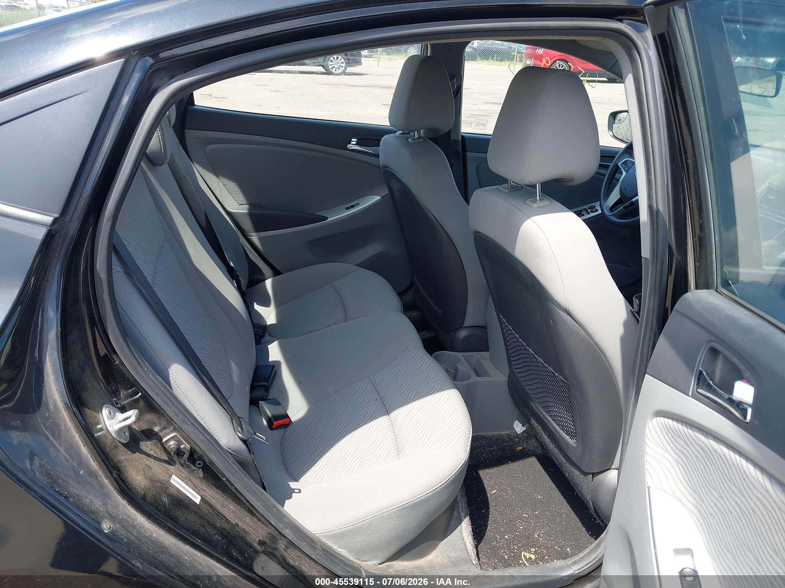 2014 Hyundai Accent Gls Black vin: KMHCU4AE1EU603182