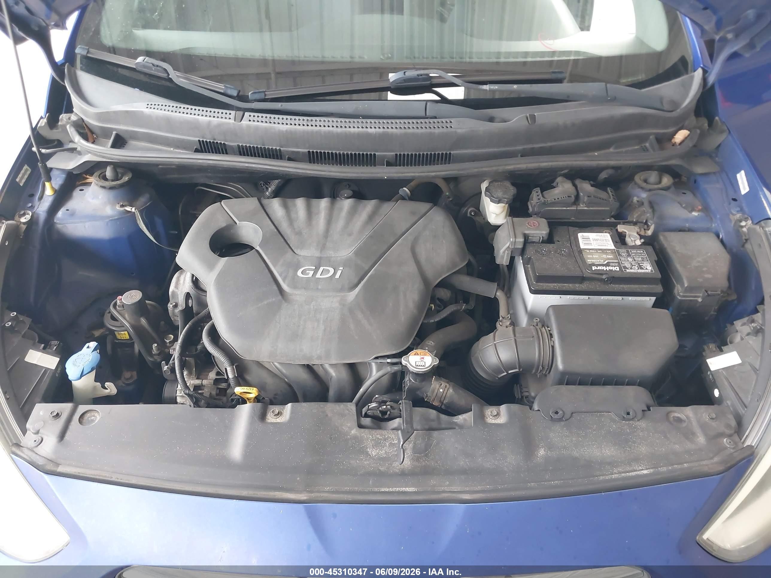 2014 Hyundai Accent Gls Синий vin: KMHCU4AE1EU612027