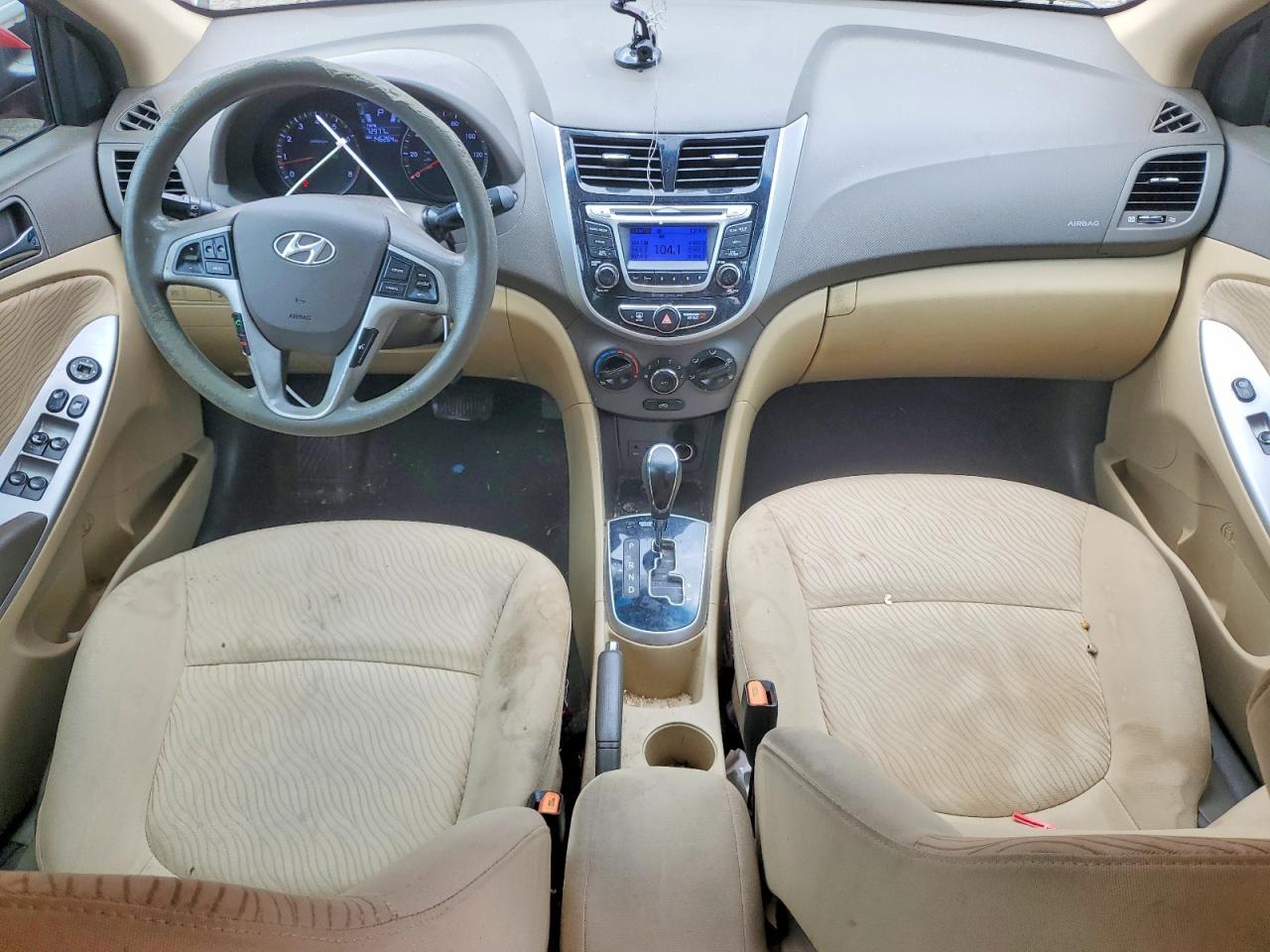 2014 Hyundai Accent Gls Red vin: KMHCU4AE1EU739327