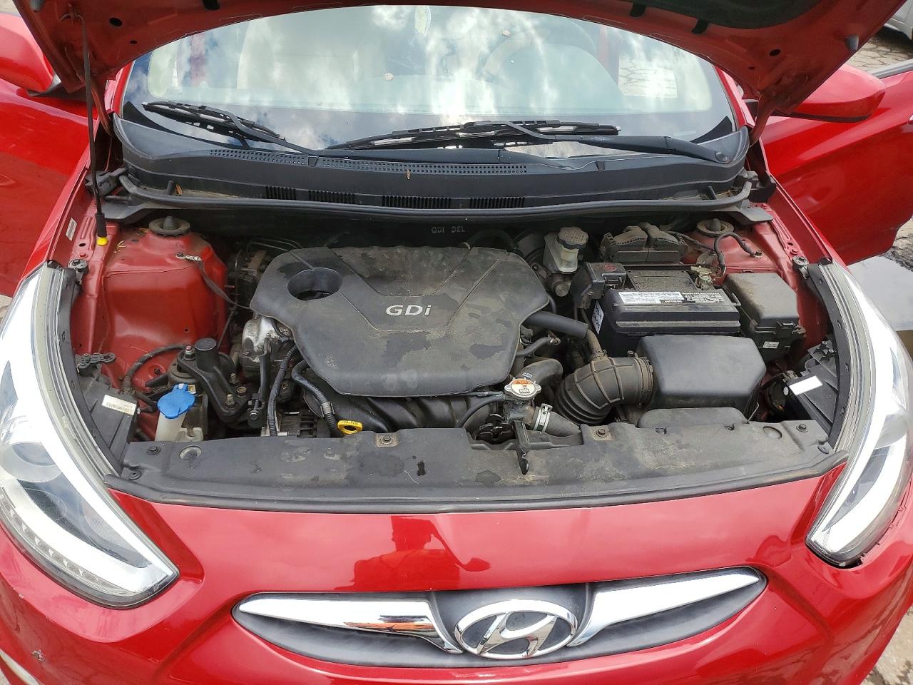 2014 Hyundai Accent Gls Red vin: KMHCU4AE1EU739327