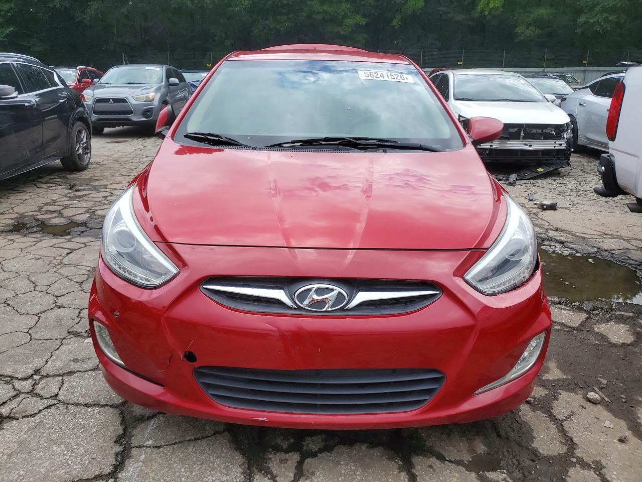 2014 Hyundai Accent Gls Red vin: KMHCU4AE1EU739327