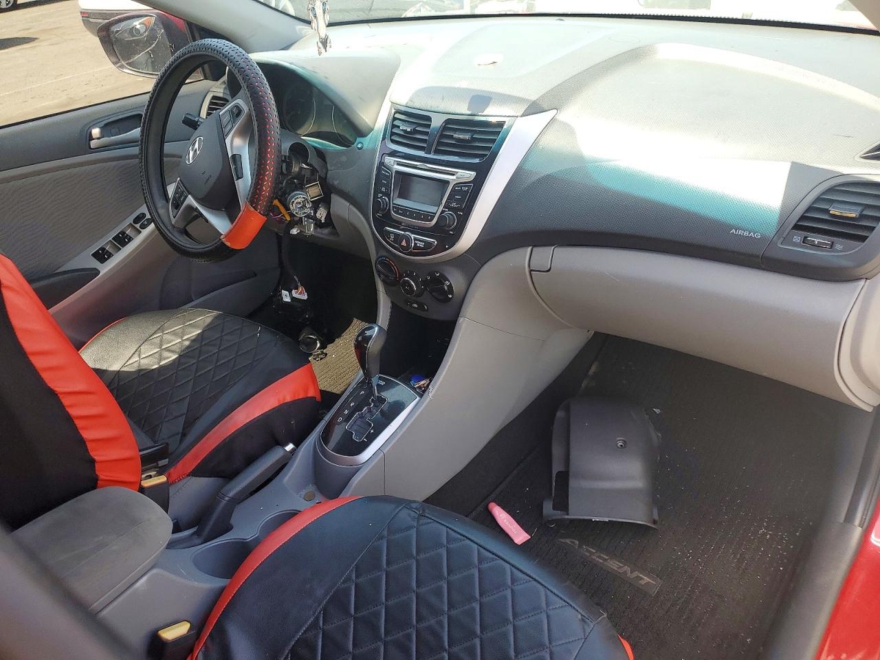 2014 Hyundai Accent Gls Red vin: KMHCU4AE1EU775762