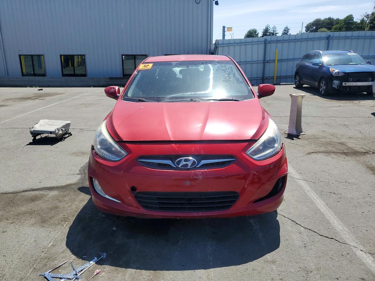 2014 Hyundai Accent Gls Red vin: KMHCU4AE1EU775762