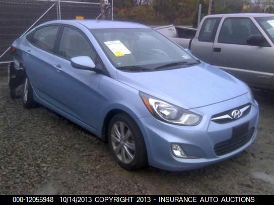2012 Hyundai Accent Gls 4-door vin: KMHCU4AE2CU072278