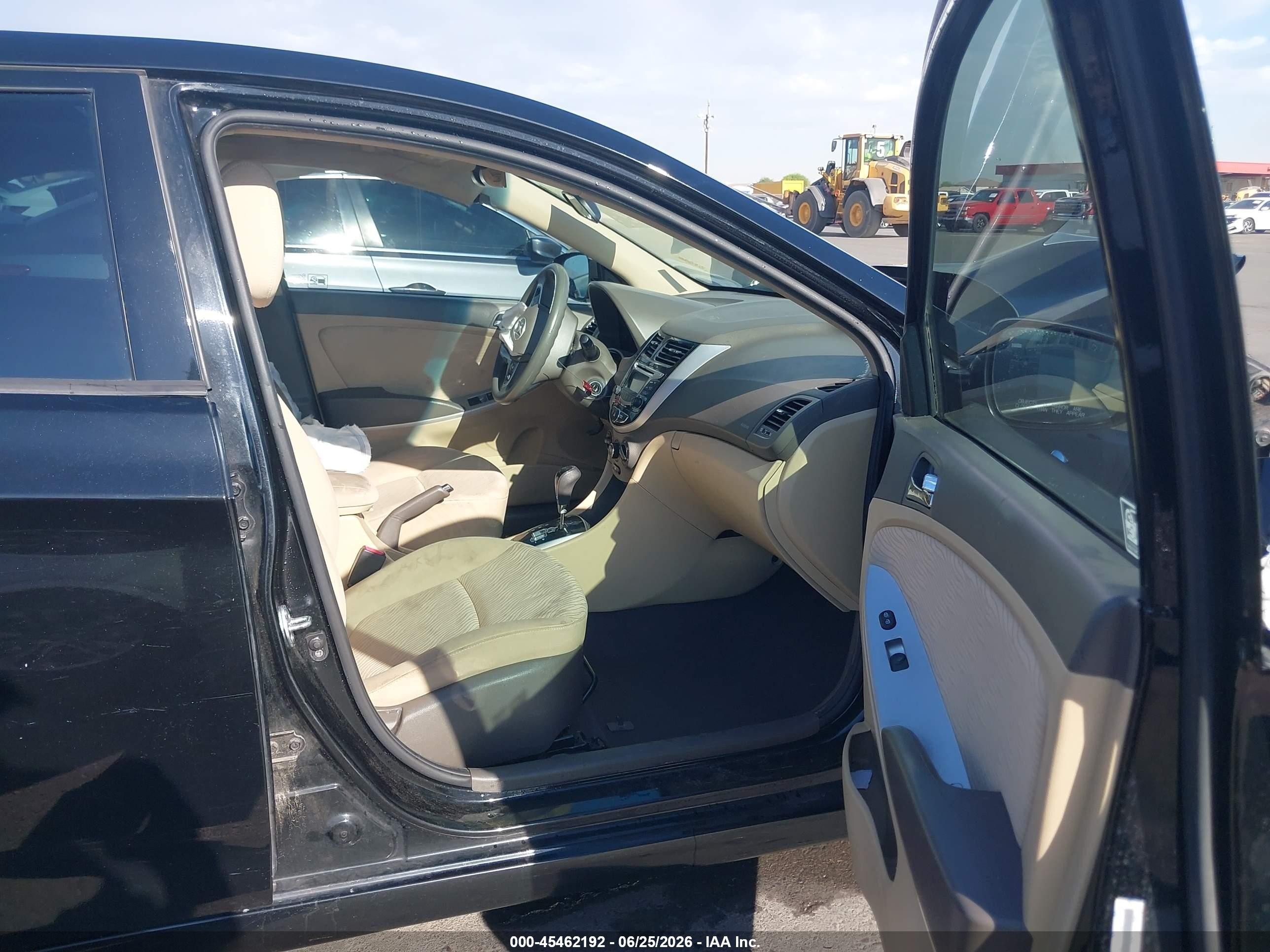 2012 Hyundai Accent Gls Black vin: KMHCU4AE2CU137016