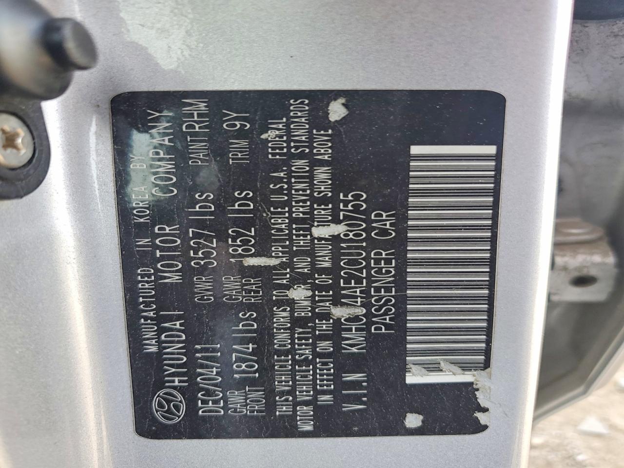 2012 Hyundai Accent Gls Silver vin: KMHCU4AE2CU180755