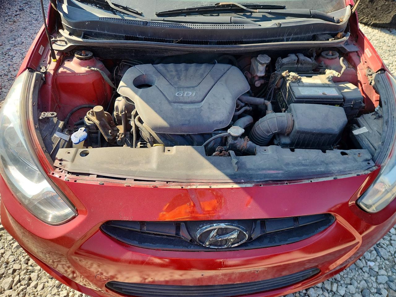 2012 Hyundai Accent Gls Red vin: KMHCU4AE2CU241036