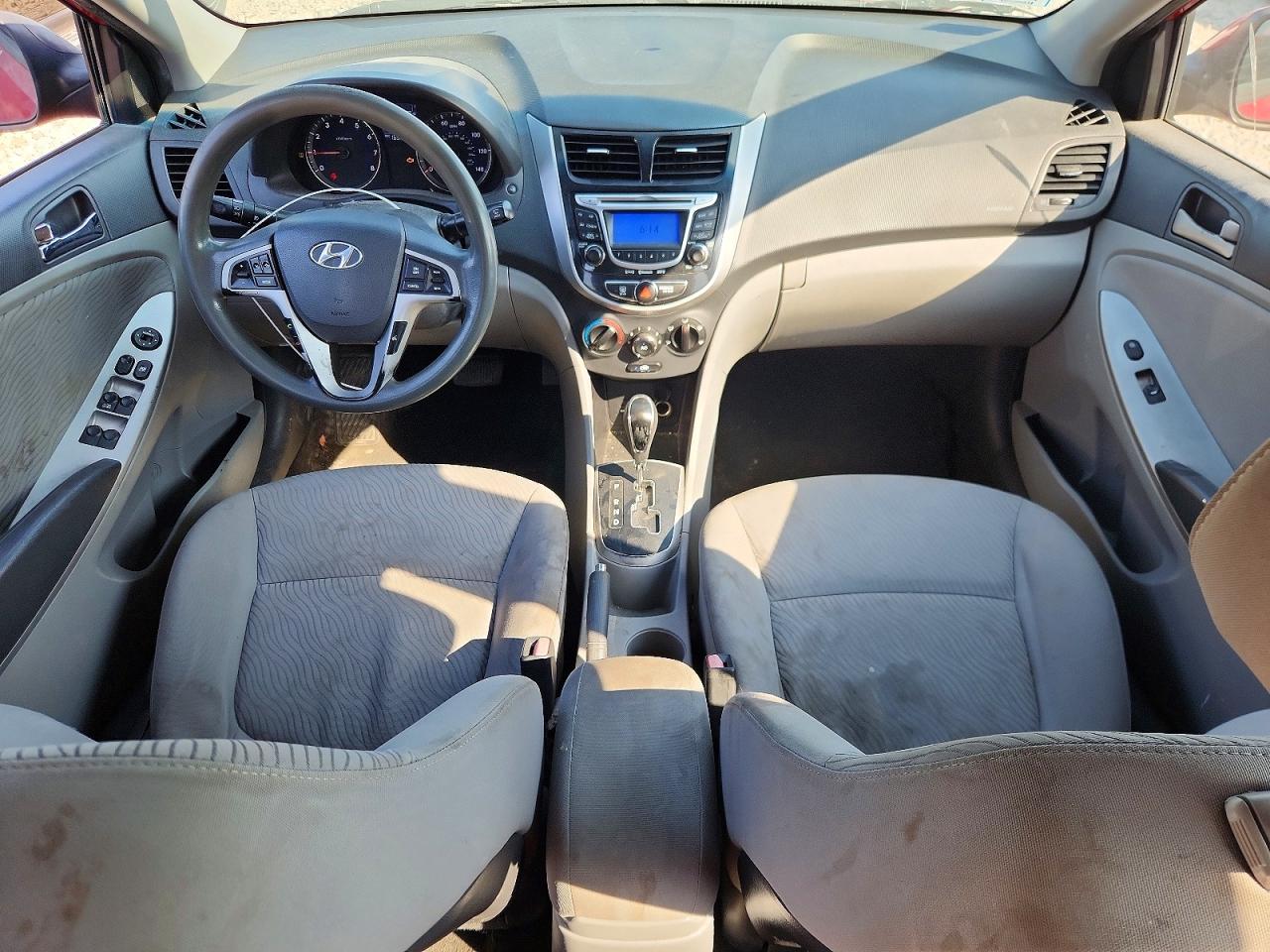 2012 Hyundai Accent Gls Red vin: KMHCU4AE2CU241036
