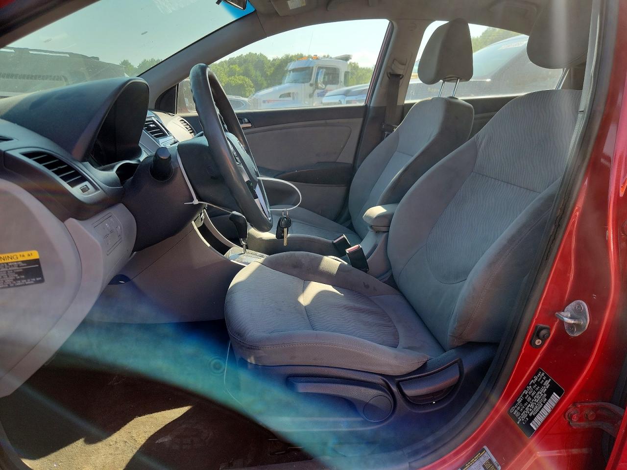 2012 Hyundai Accent Gls Red vin: KMHCU4AE2CU241036
