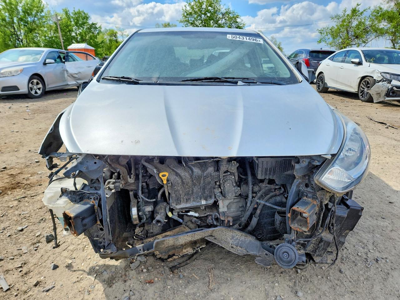 2013 Hyundai Accent Gls Silver vin: KMHCU4AE2DU277018