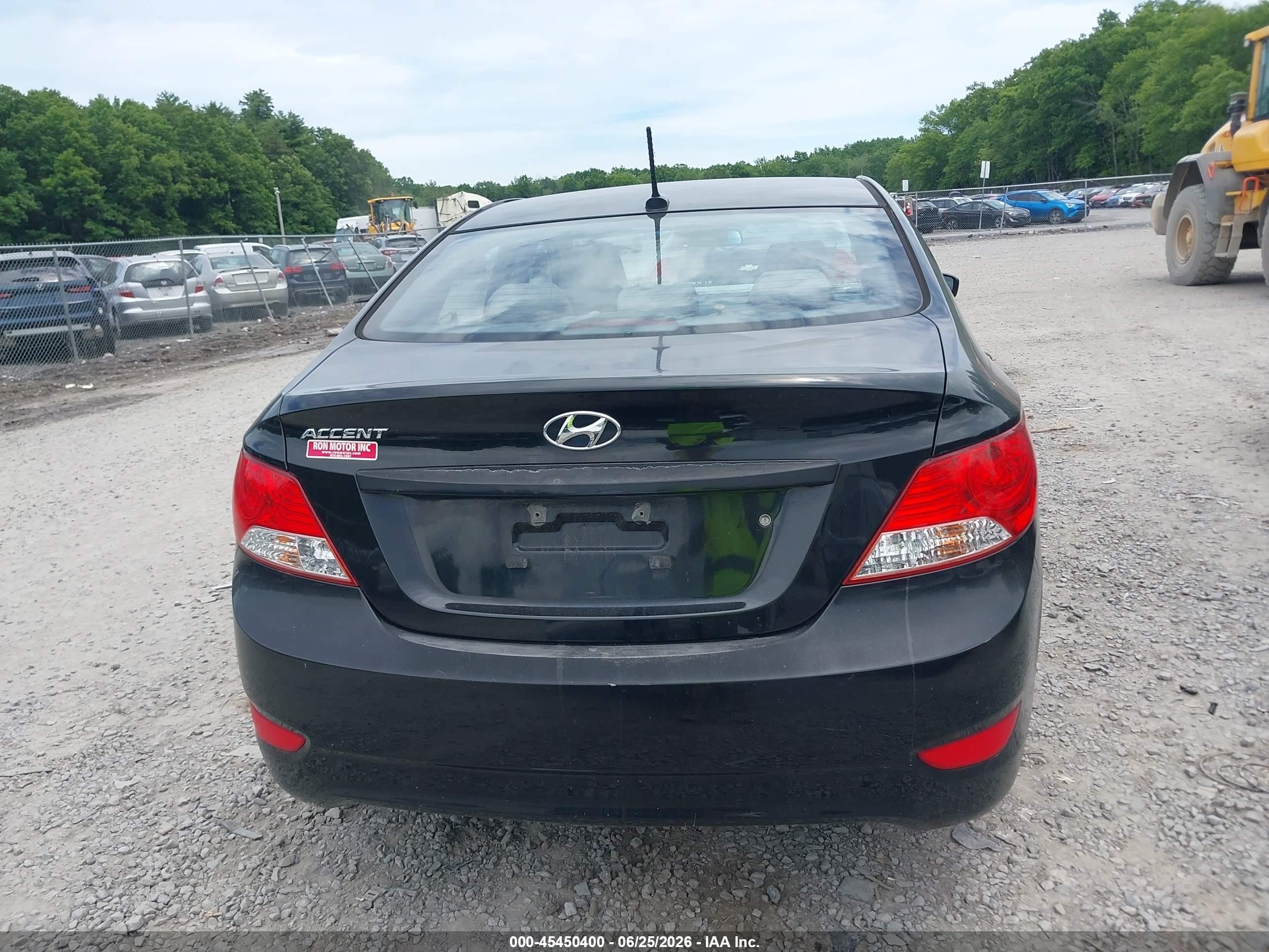 2013 Hyundai Accent Gls Black vin: KMHCU4AE2DU293820