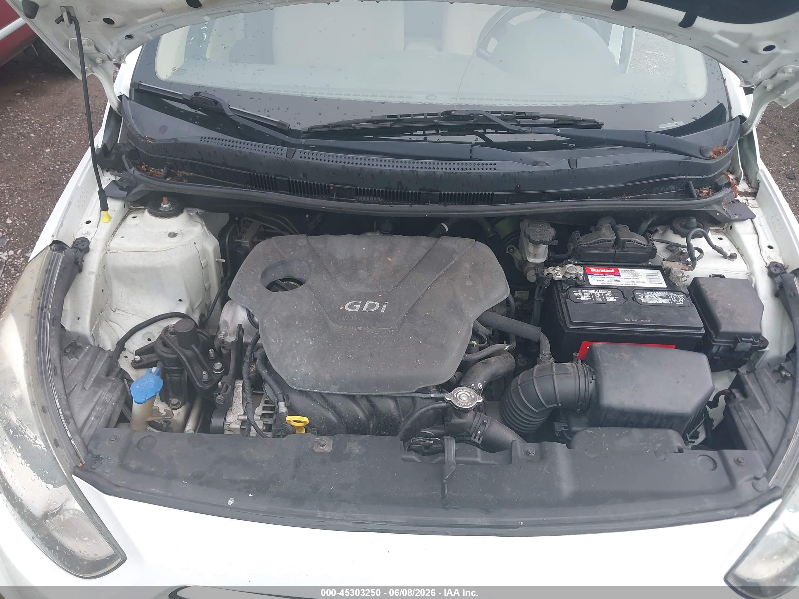 2013 Hyundai Accent Gls White vin: KMHCU4AE2DU381203