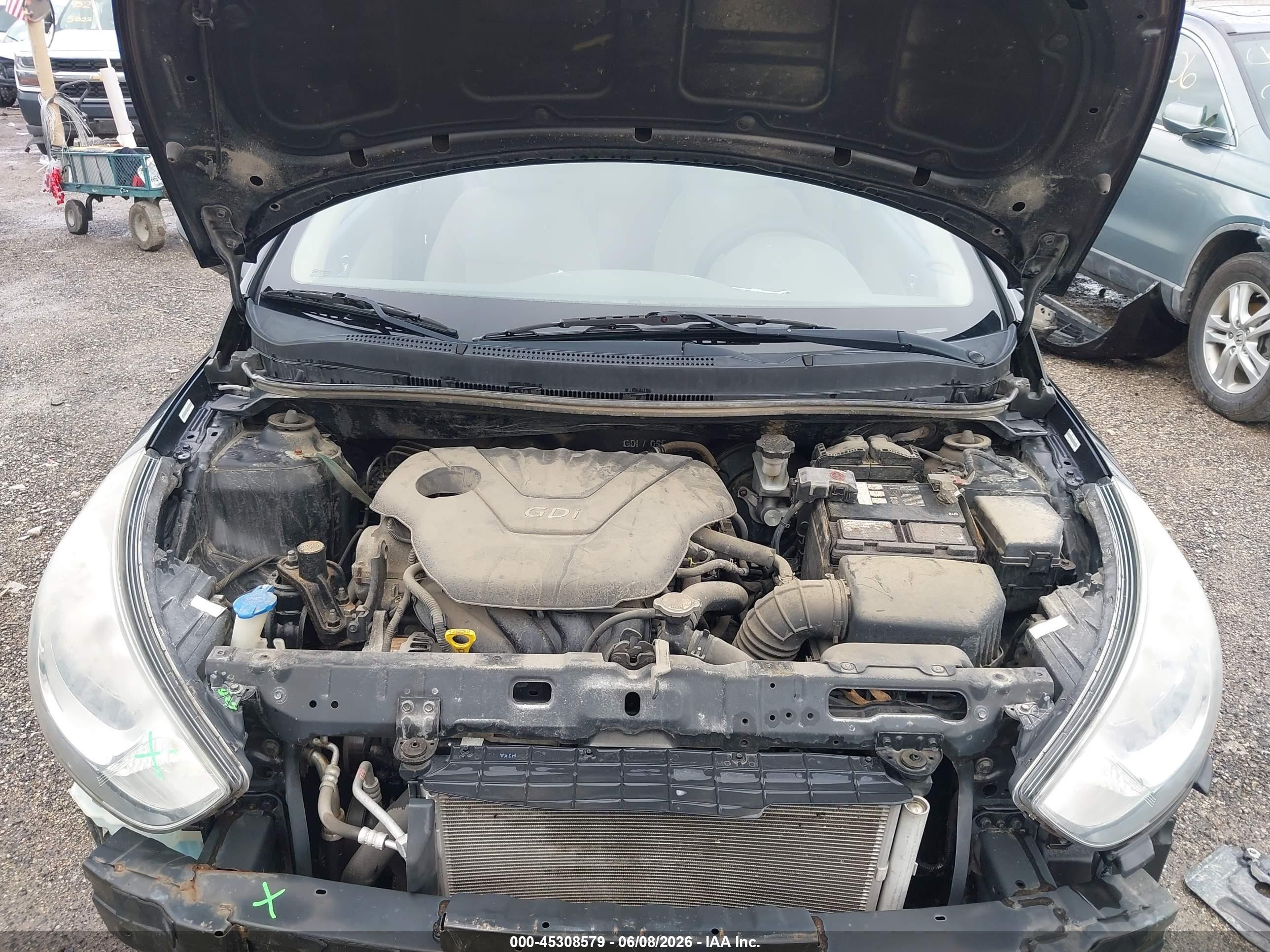 2013 Hyundai Accent Gls Black vin: KMHCU4AE2DU381444