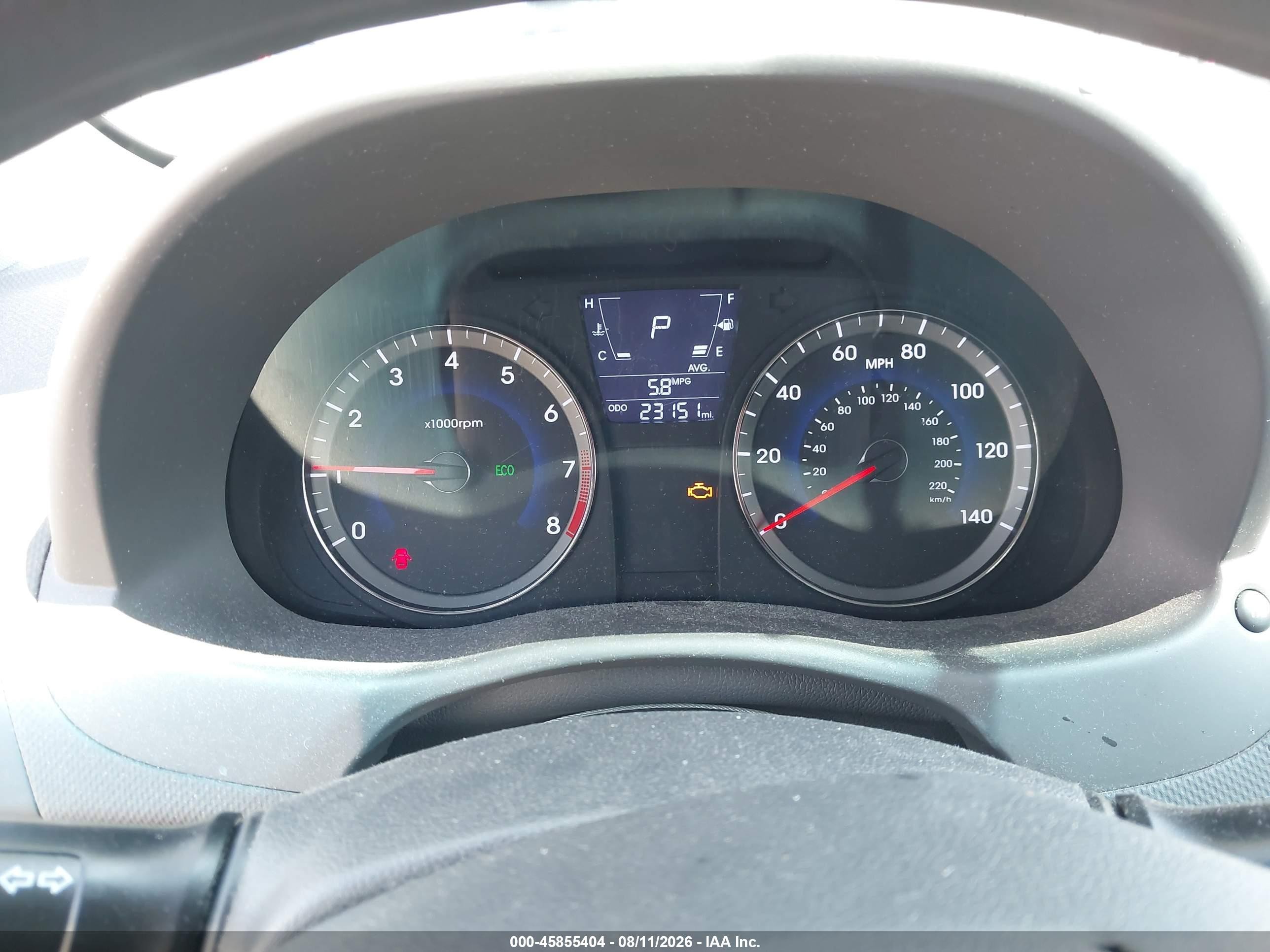 2013 Hyundai Accent Gls Gray vin: KMHCU4AE2DU443425