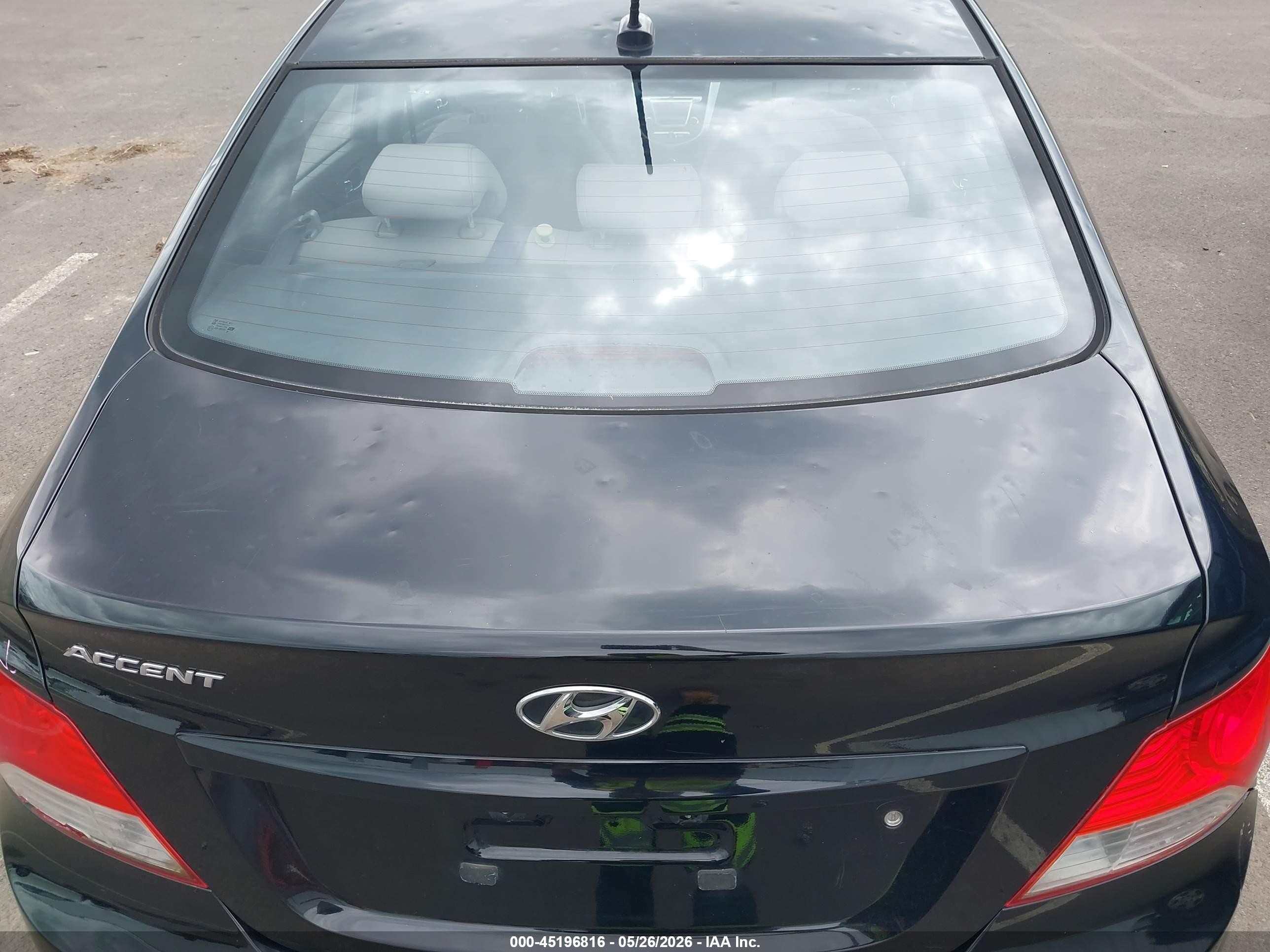 2014 Hyundai Accent Gls Black vin: KMHCU4AE2EU767475