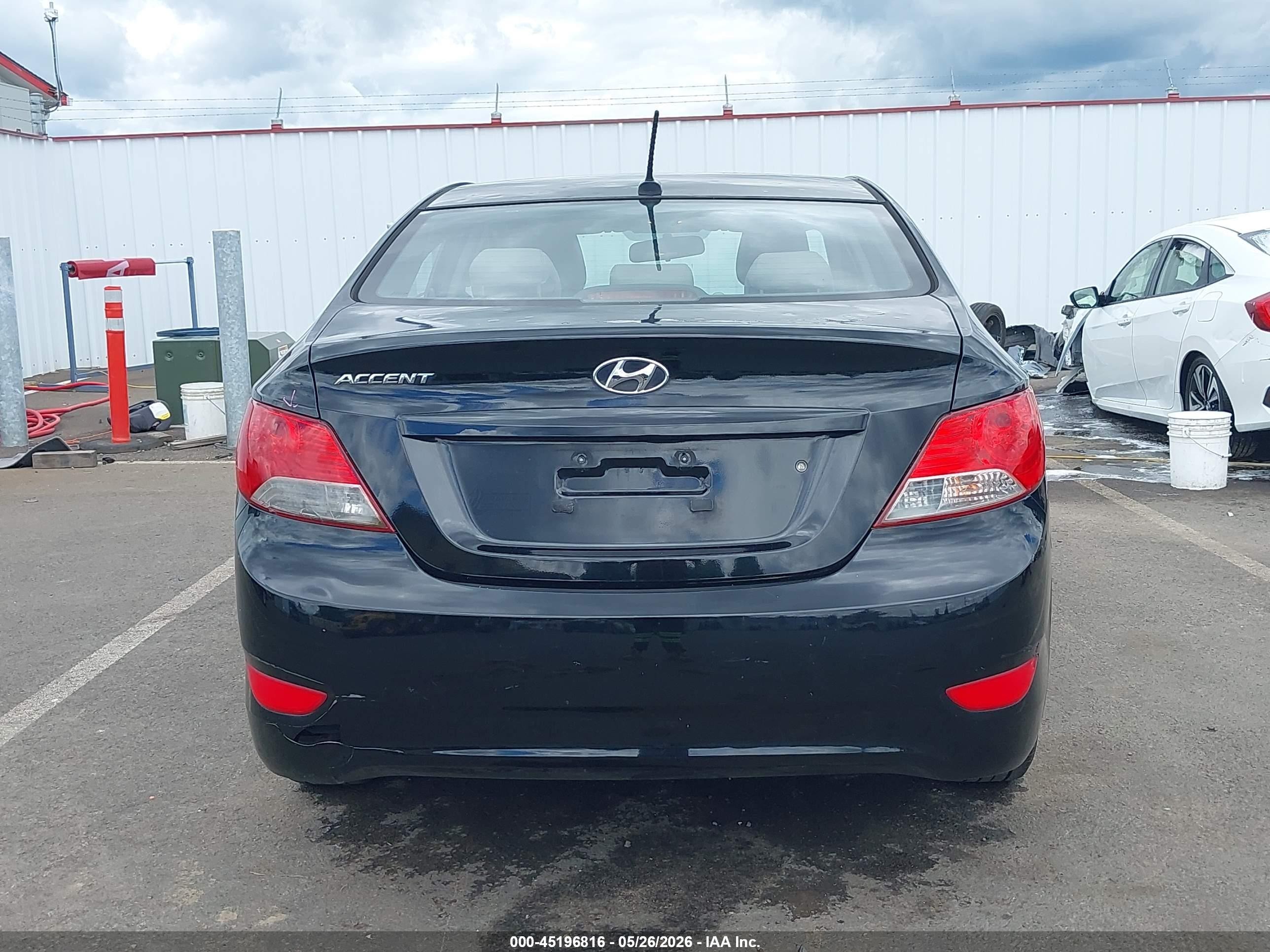 2014 Hyundai Accent Gls Black vin: KMHCU4AE2EU767475