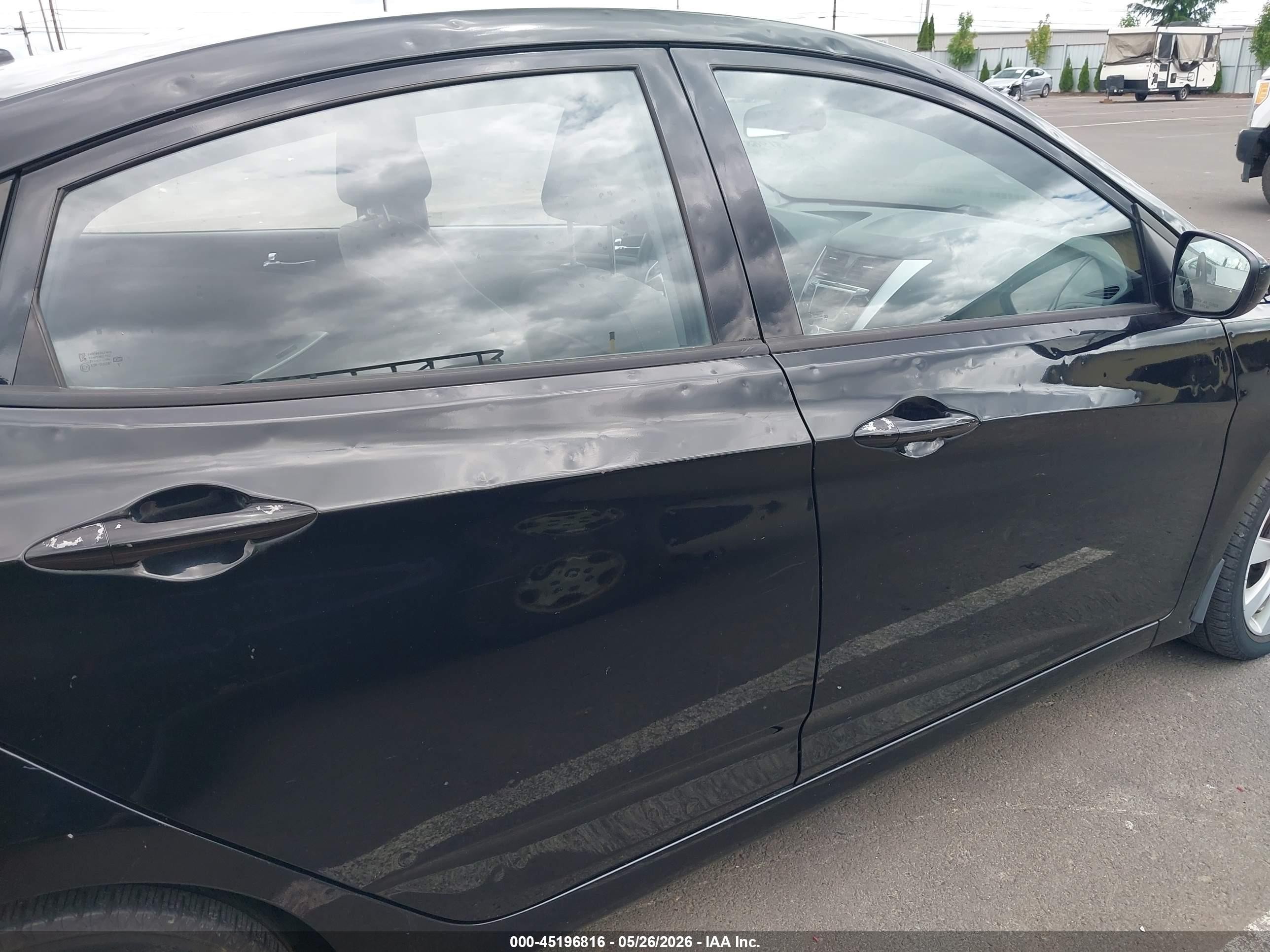 2014 Hyundai Accent Gls Black vin: KMHCU4AE2EU767475