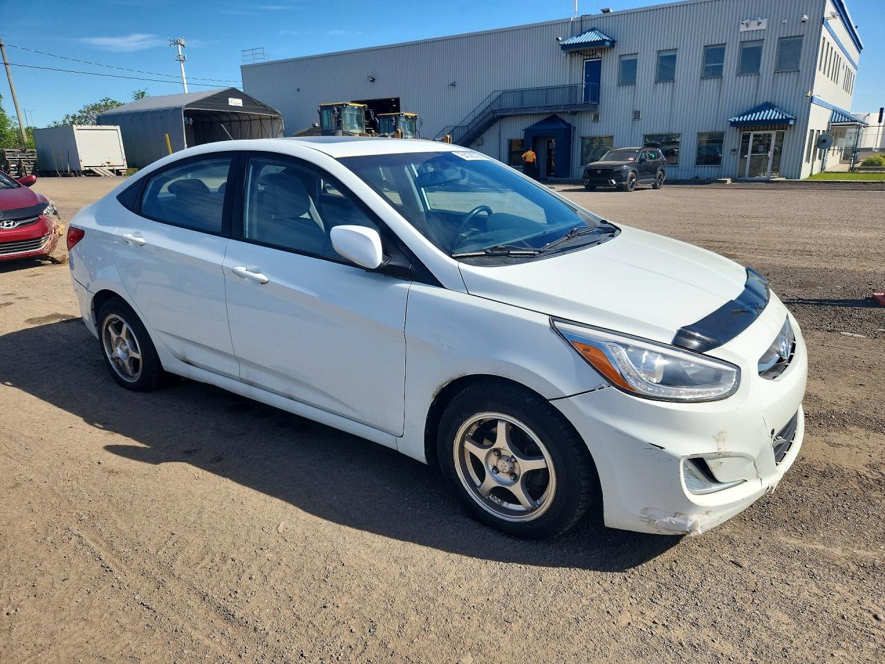 2015 Hyundai Accent Gls White vin: KMHCU4AE2FU894731