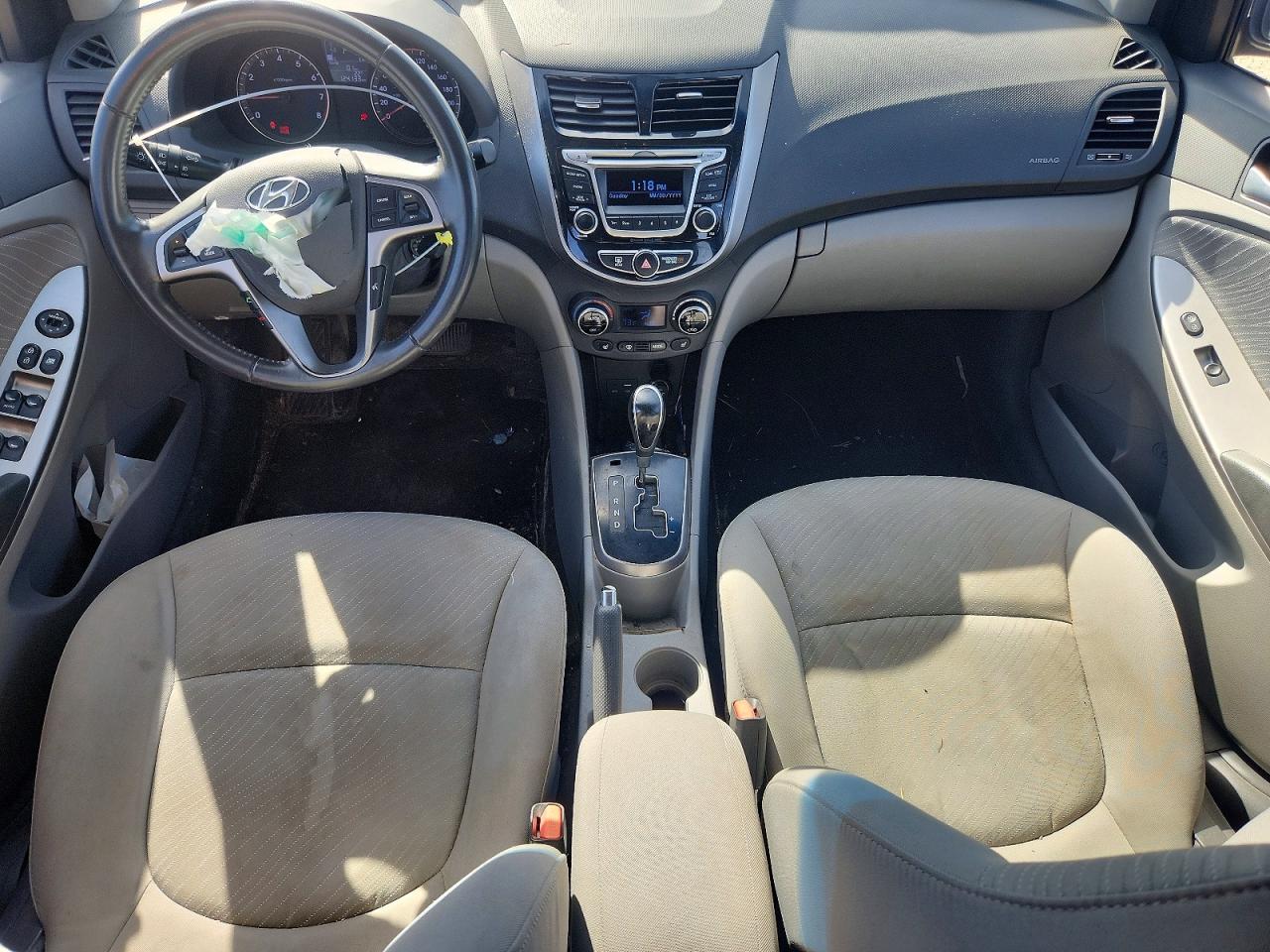 2015 Hyundai Accent Gls White vin: KMHCU4AE2FU894731