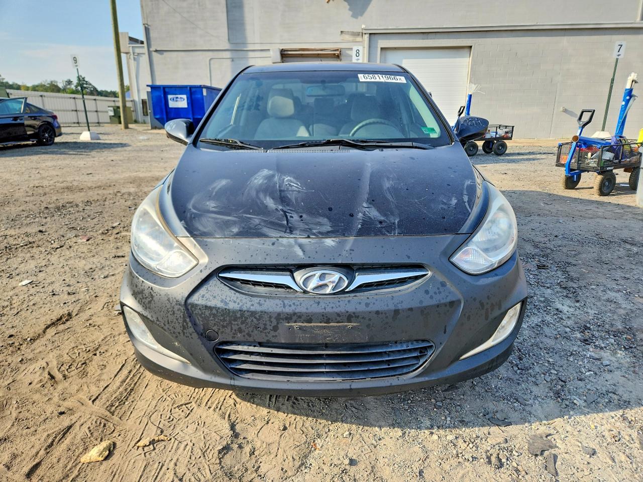 2012 Hyundai Accent Gls Black vin: KMHCU4AE3CU213133