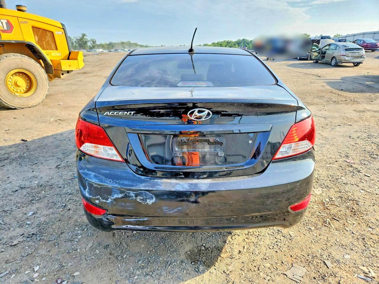 2012 Hyundai Accent Gls Black vin: KMHCU4AE3CU213133