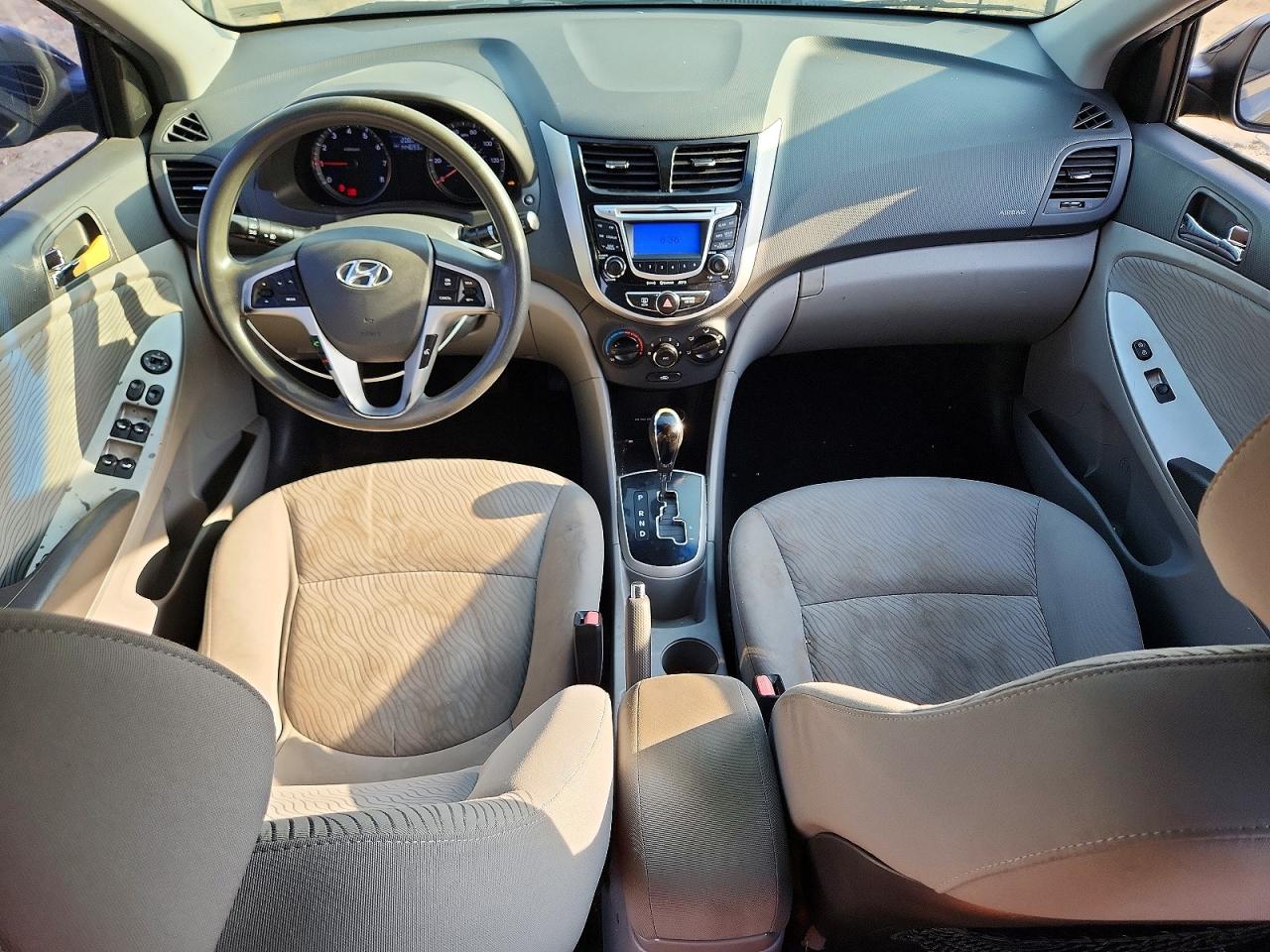 2012 Hyundai Accent Gls Black vin: KMHCU4AE3CU213133
