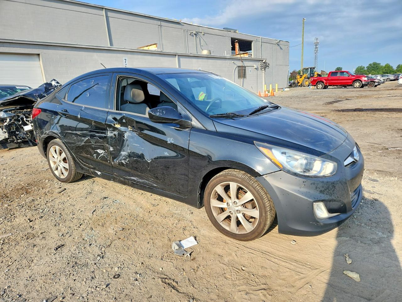 2012 Hyundai Accent Gls Black vin: KMHCU4AE3CU213133