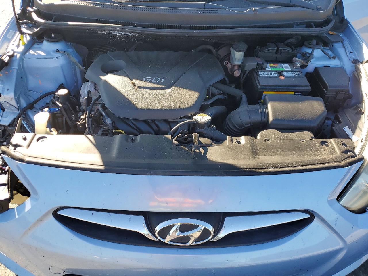2013 Hyundai Accent Gls Blue vin: KMHCU4AE3DU277576