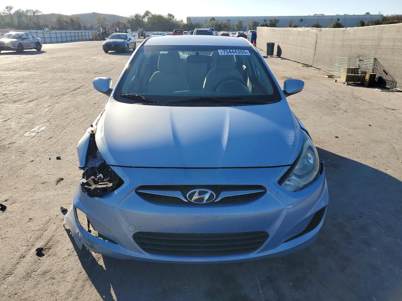 2013 Hyundai Accent Gls Blue vin: KMHCU4AE3DU277576