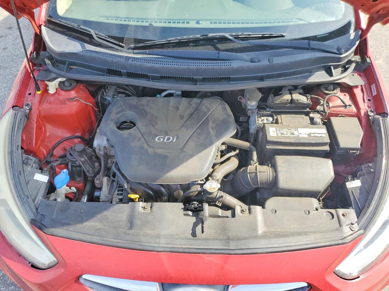 2014 Hyundai Accent Gls Red vin: KMHCU4AE3EU620324